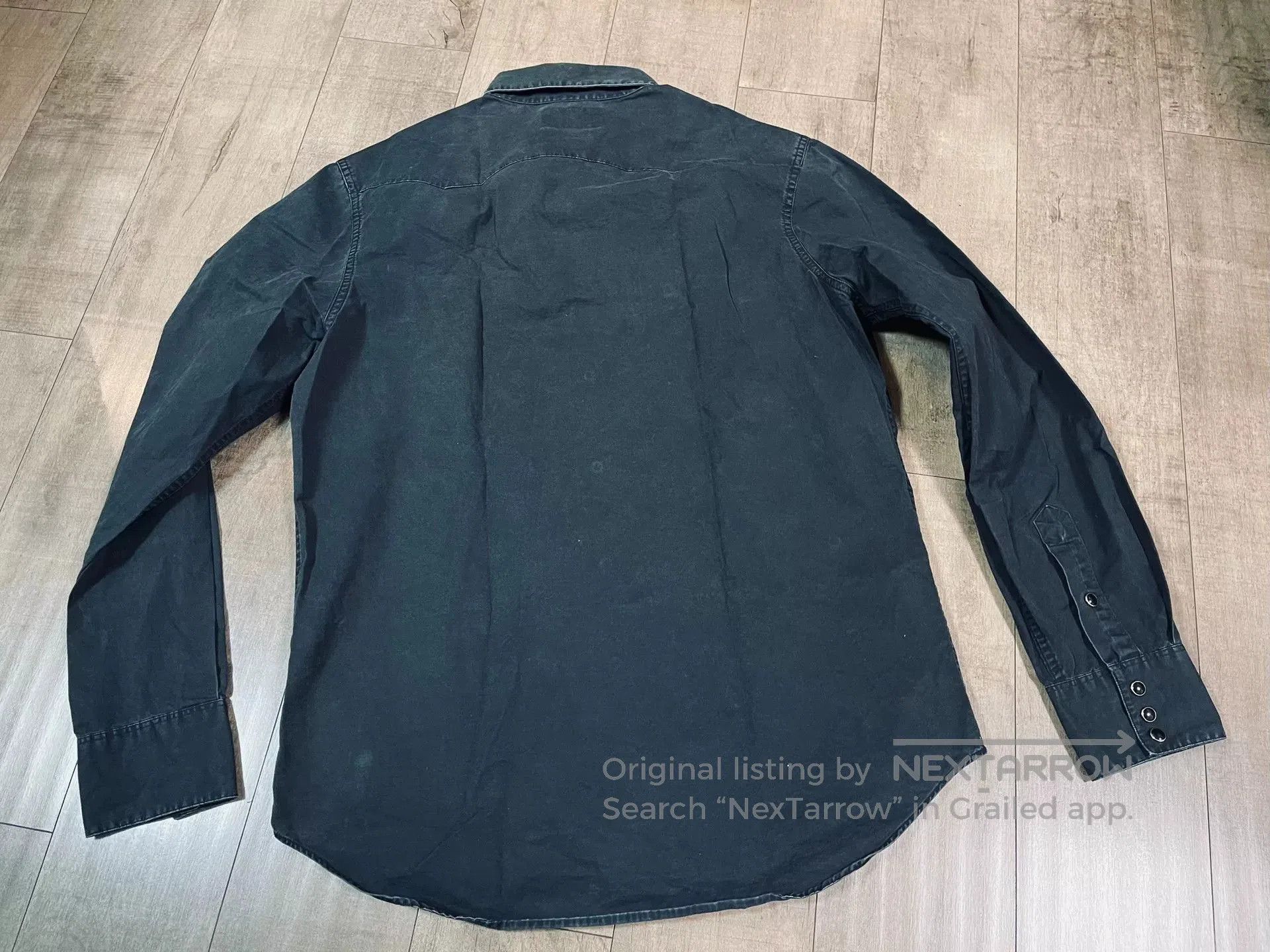 RRL Ralph Lauren RRL Charcoal Gemstone Button Shirt. Size US M / EU 48-50 / 2 - 6 Thumbnail