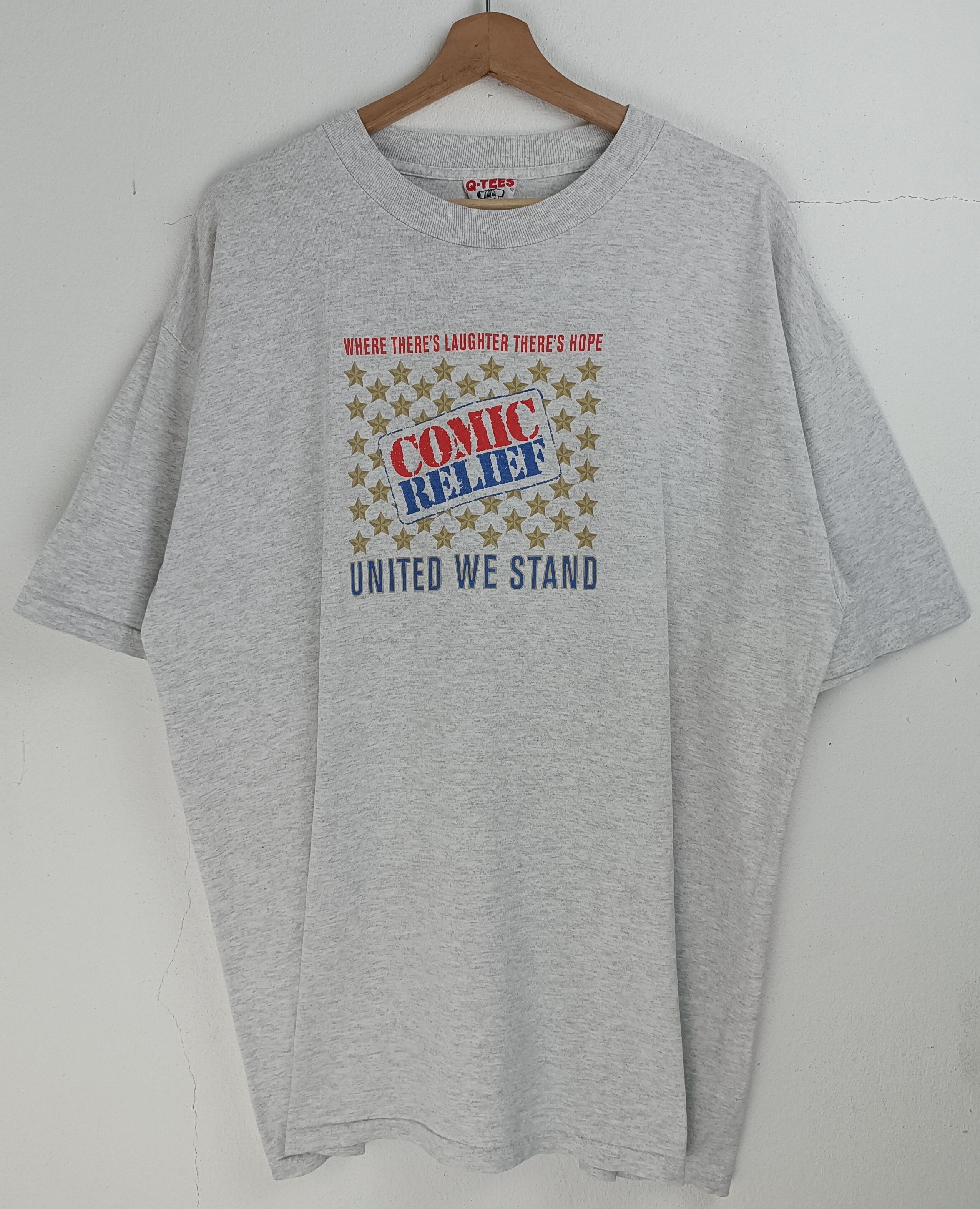 Vintage VINTAGE 90'S COMIC RELIEF UNITED ROBIN WILLIAMS WHOPPI TEE Size US XL / EU 56 / 4 - 3 Thumbnail