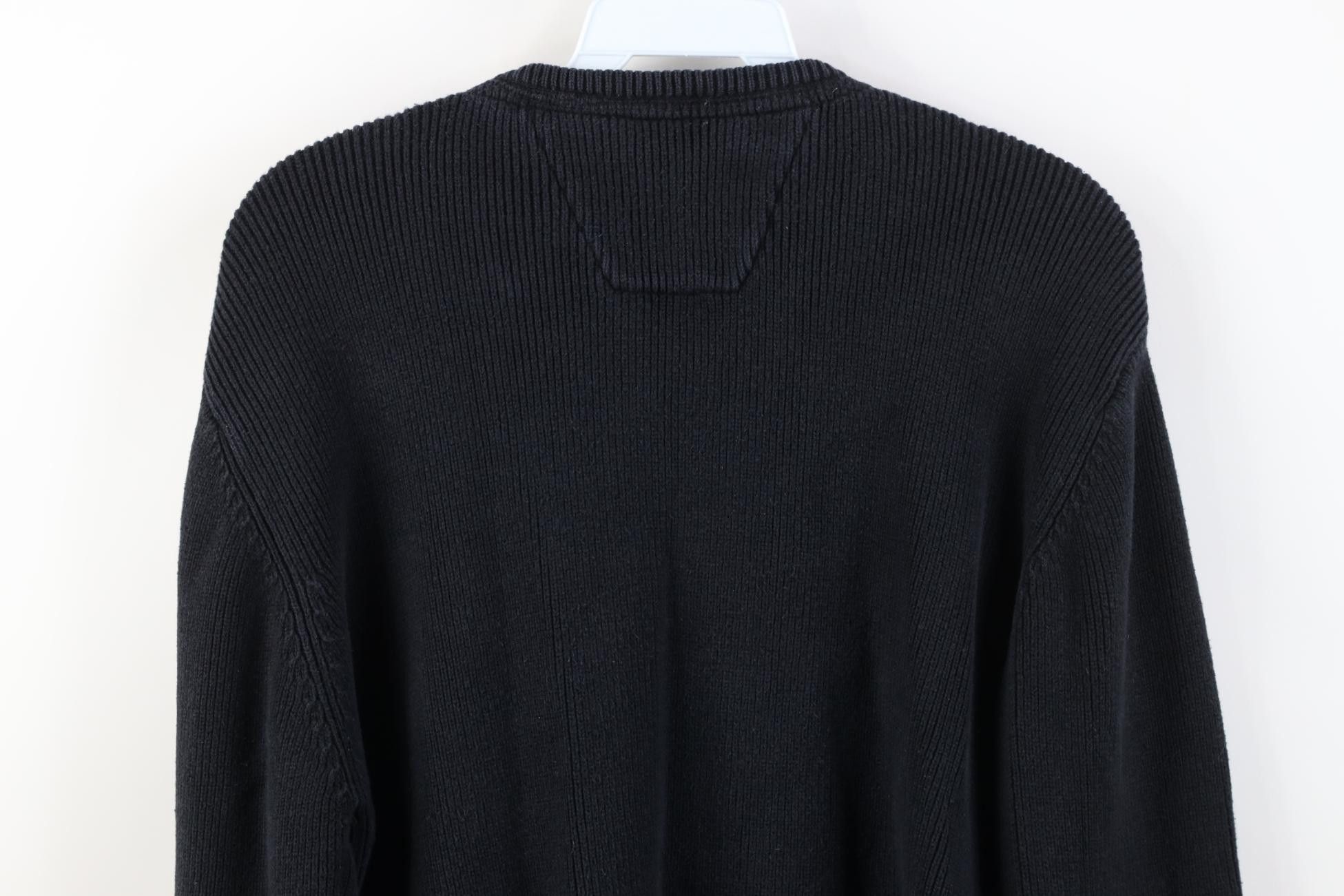 Harley Davidson Vintage 90s Harley Davidson Spell Out Ribbed Knit Sweater Size L / US 10 / IT 46 - 9 Thumbnail