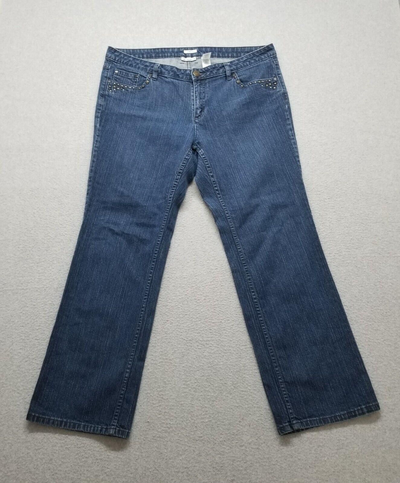 Other Liz Claiborne Jeans Womens 16 Denim Flared 38x31 Stretch Size 38" / US 16 / IT 52 - 1 Thumbnail