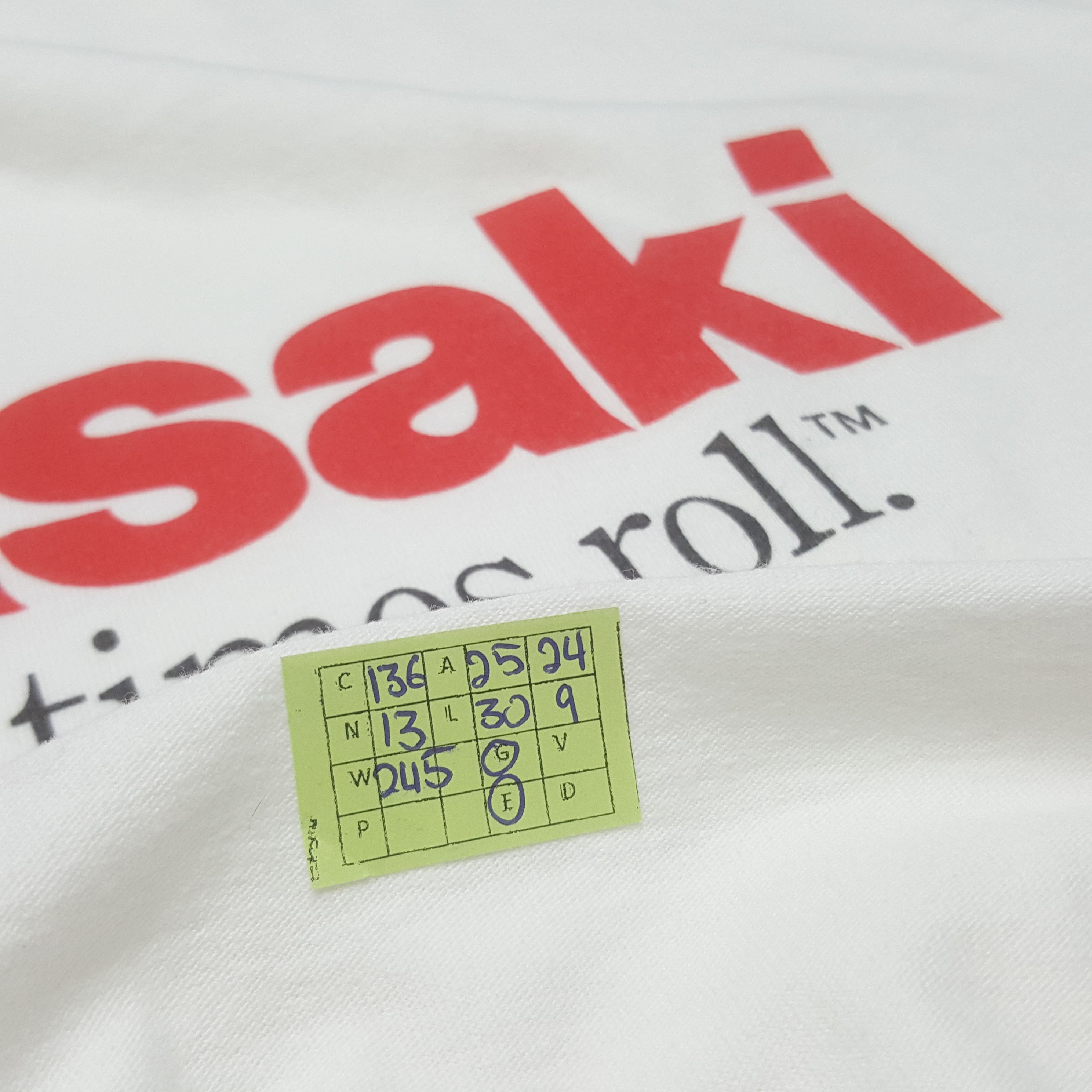 Vintage Vintage Kawasaki Japanese Motorsports Racing Tshirt Size US XXL / EU 58 / 5 - 8 Thumbnail