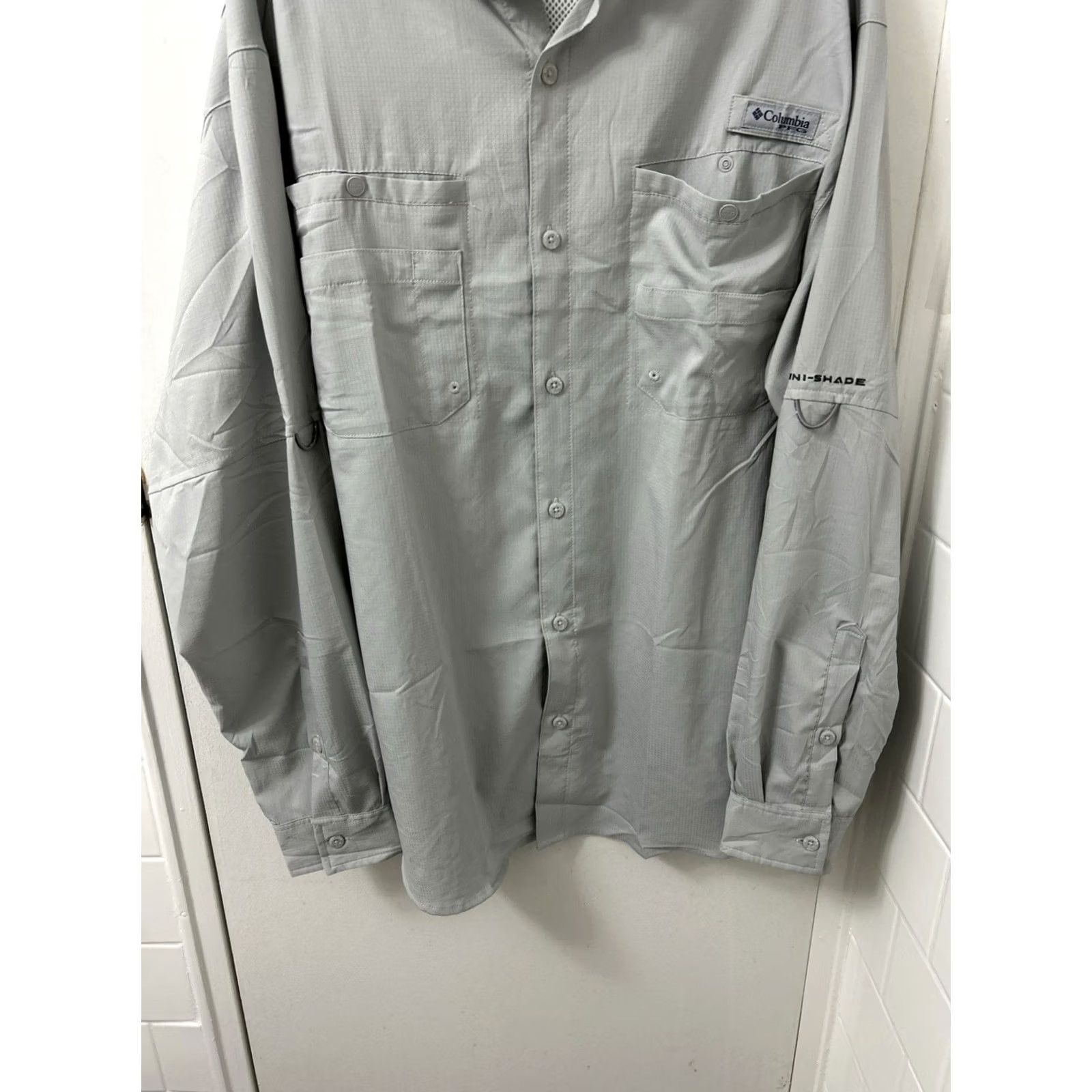 Vintage Columbia PFG Shirt Mens Large Gray Tamiami Omni-Shade Outdoor Fishing L/S Size US L / EU 52-54 / 3 - 3 Thumbnail