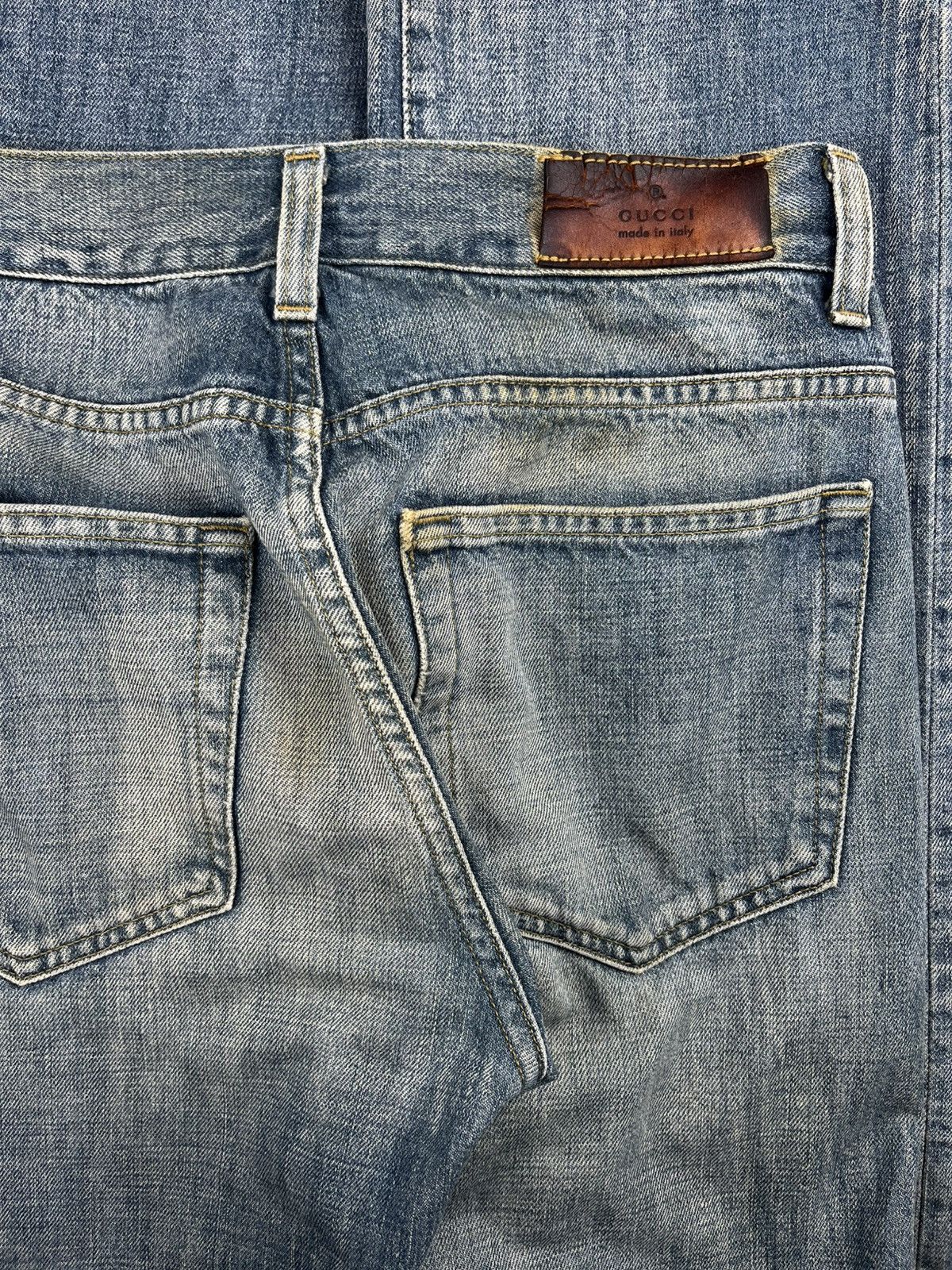 Gucci Gucci Tom Ford Vintage Lightwash Faded Blue Denim Jeans Size US 28 / EU 44 - 4 Thumbnail
