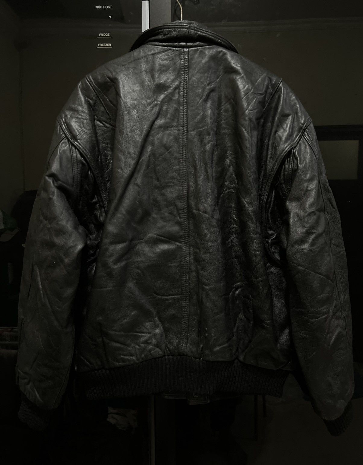 Genuine Leather 80s Vera Pelle & Fiochhi Italy Flight Leather Jacket Type A2 Size US XL / EU 56 / 4 - 3 Thumbnail