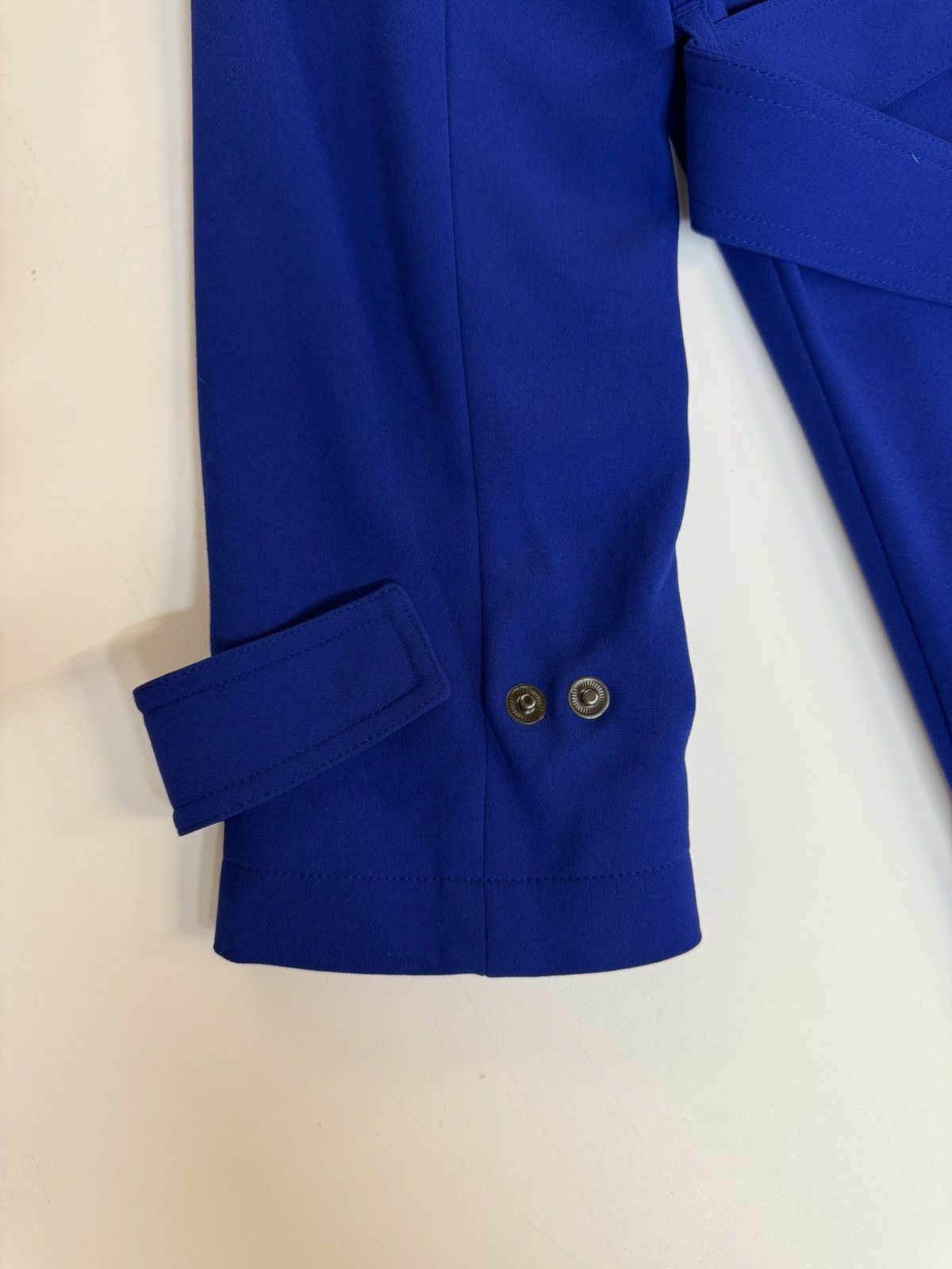 Theory Theory "Oaklane" Trench Coat in Admiral Crepe-Cobalt Blue-L Size L / US 10 / IT 46 - 13 Thumbnail