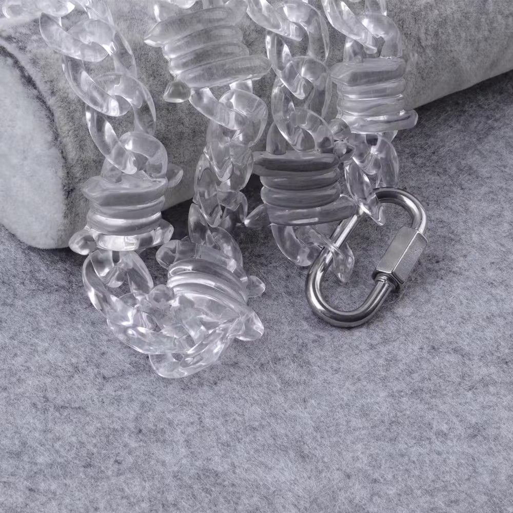 Jewelry Transparent Chain Necklace Size ONE SIZE - 2 Thumbnail