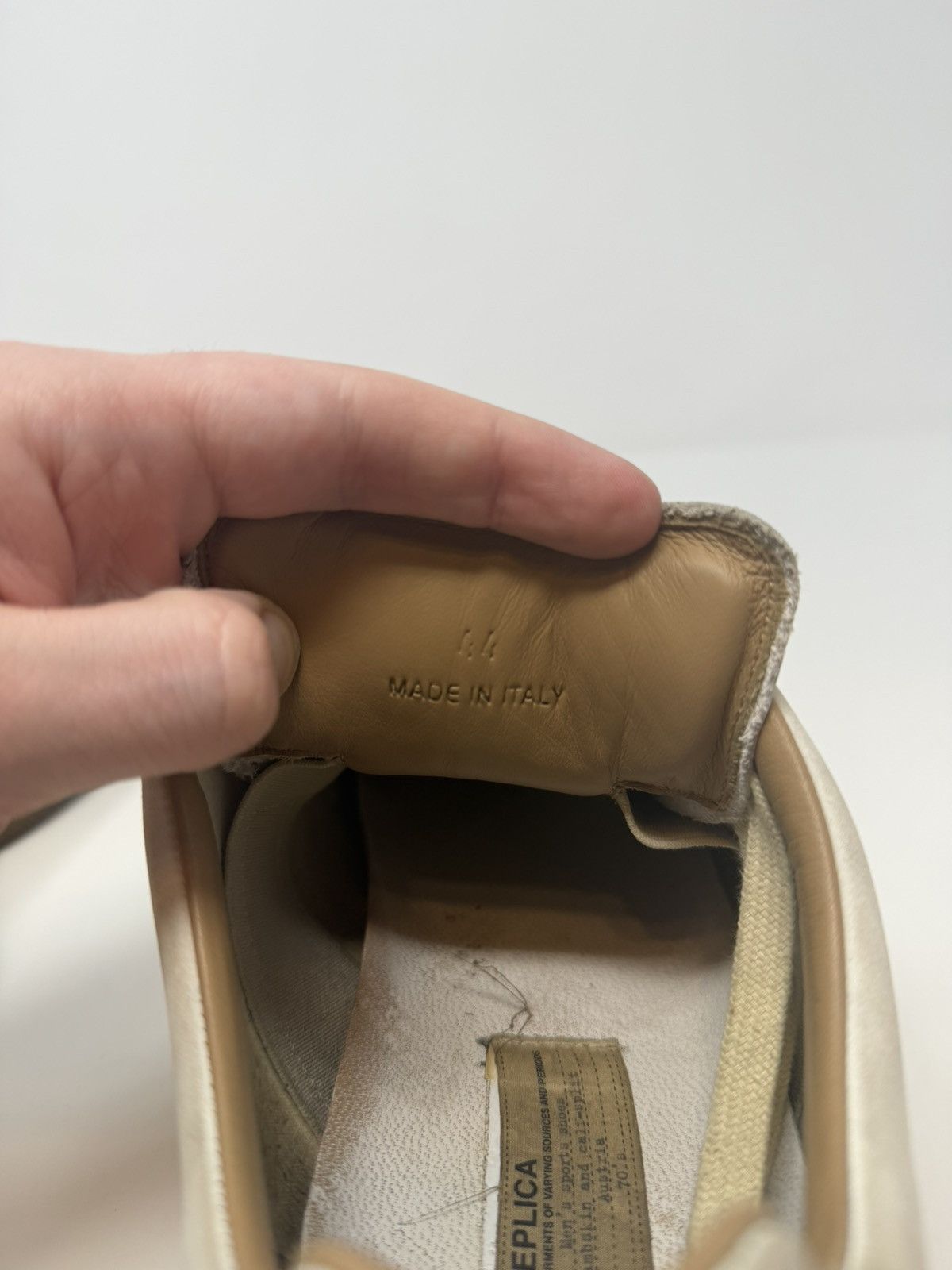 Maison Margiela Maison Margiela Replica GAT Paint Splatter White/Blue Size US 11 / EU 44 - 7 Thumbnail