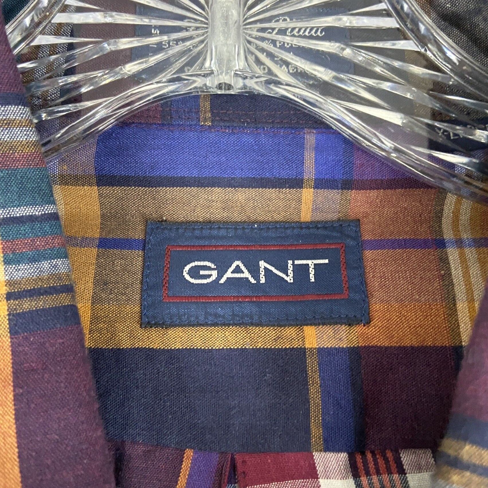 Gant Gant Men’s XL Multicolor Plaid Button Up Long Sleeve Size US XL / EU 56 / 4 - 6 Thumbnail
