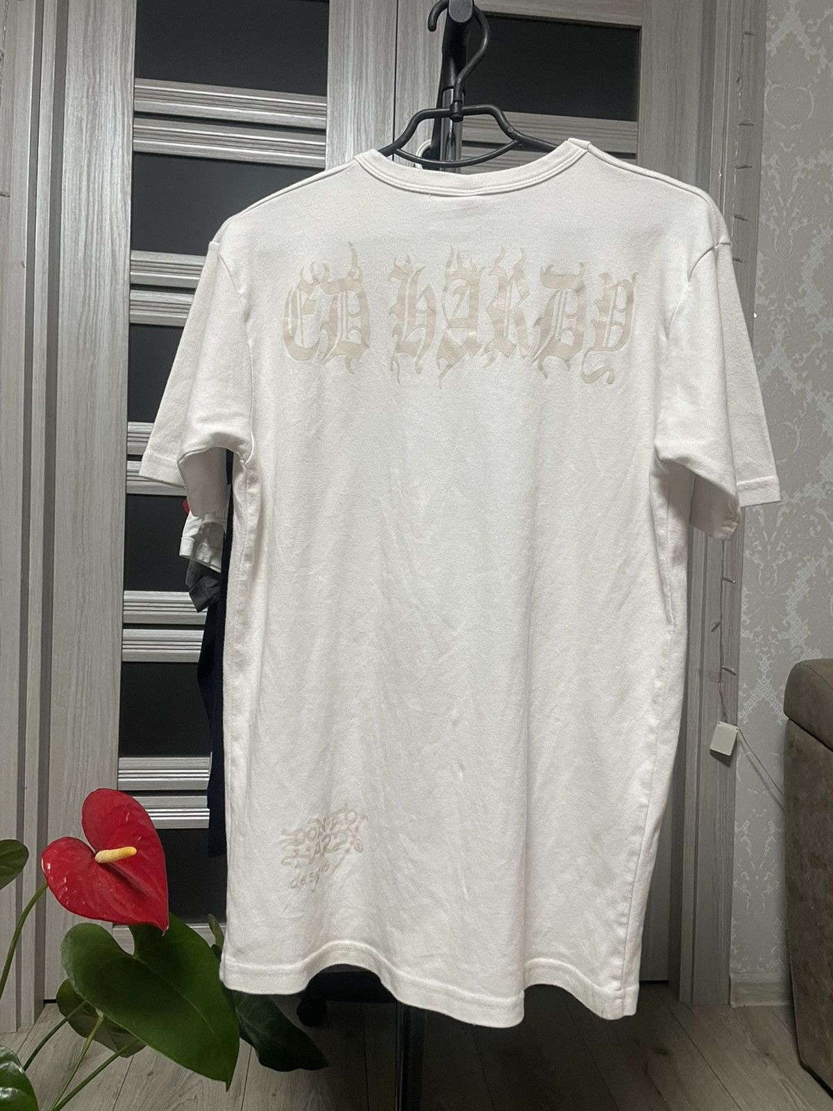 Ed Hardy Vintage Ed Hardy Design Cross Skull Y2K Tee Don Big Logo Size US XL / EU 56 / 4 - 2 Thumbnail