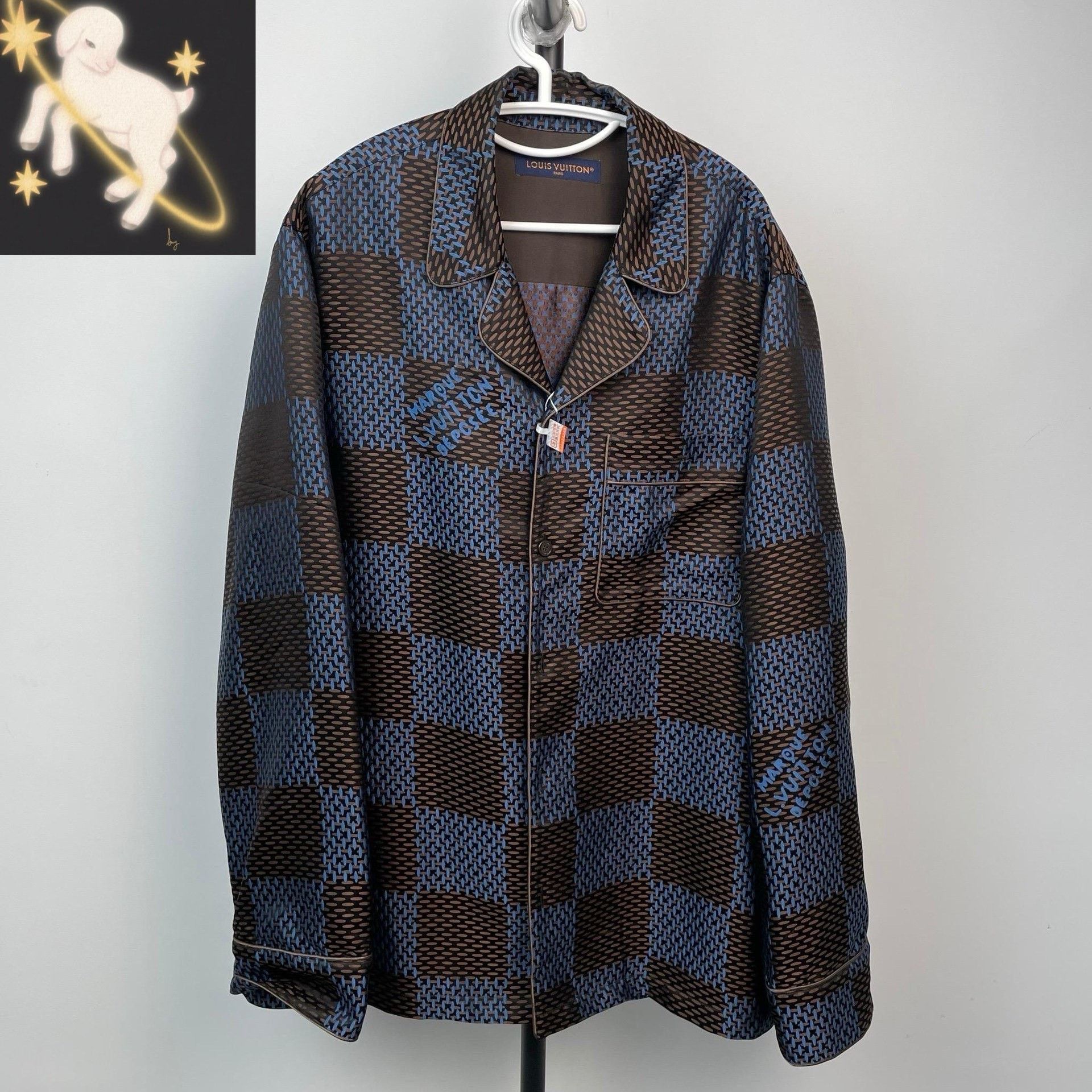 Louis Vuitton Louis Vuitton Blue Shirt XL Men Size US XL / EU 56 / 4 - 1 Thumbnail