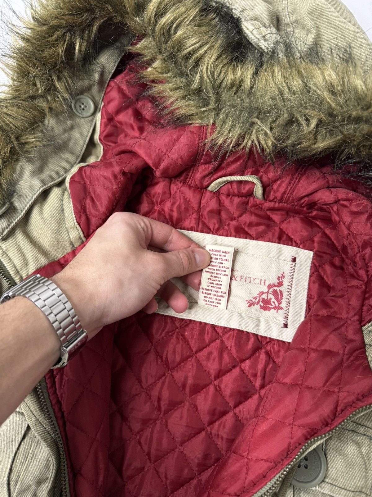 Vintage Vintage A&F Abercrombie & Fitch babydoll parka jacket y2k Size M / US 6-8 / IT 42-44 - 4 Thumbnail