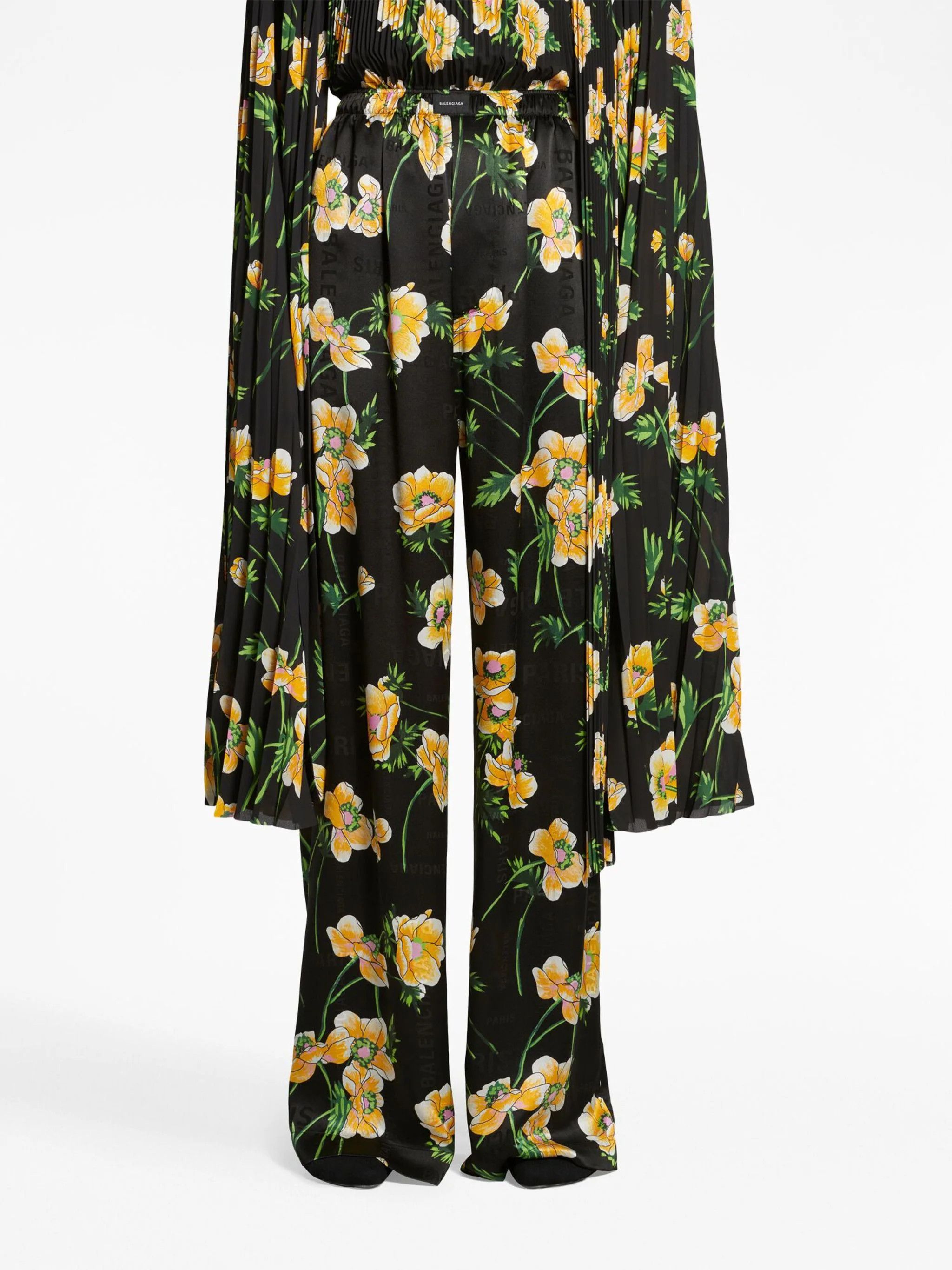 Balenciaga o1bcso1str1124 Floral Pyjama Pants in Multicolor Size 27" / US 4 / IT 40 - 5 Thumbnail