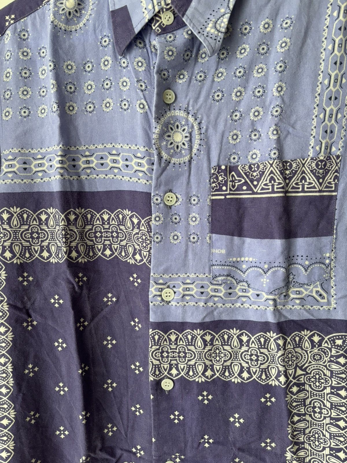 Poeme Bohemian Bohemians Multi Paisley Button Up Shirt Size US S / EU 44-46 / 1 - 3 Thumbnail