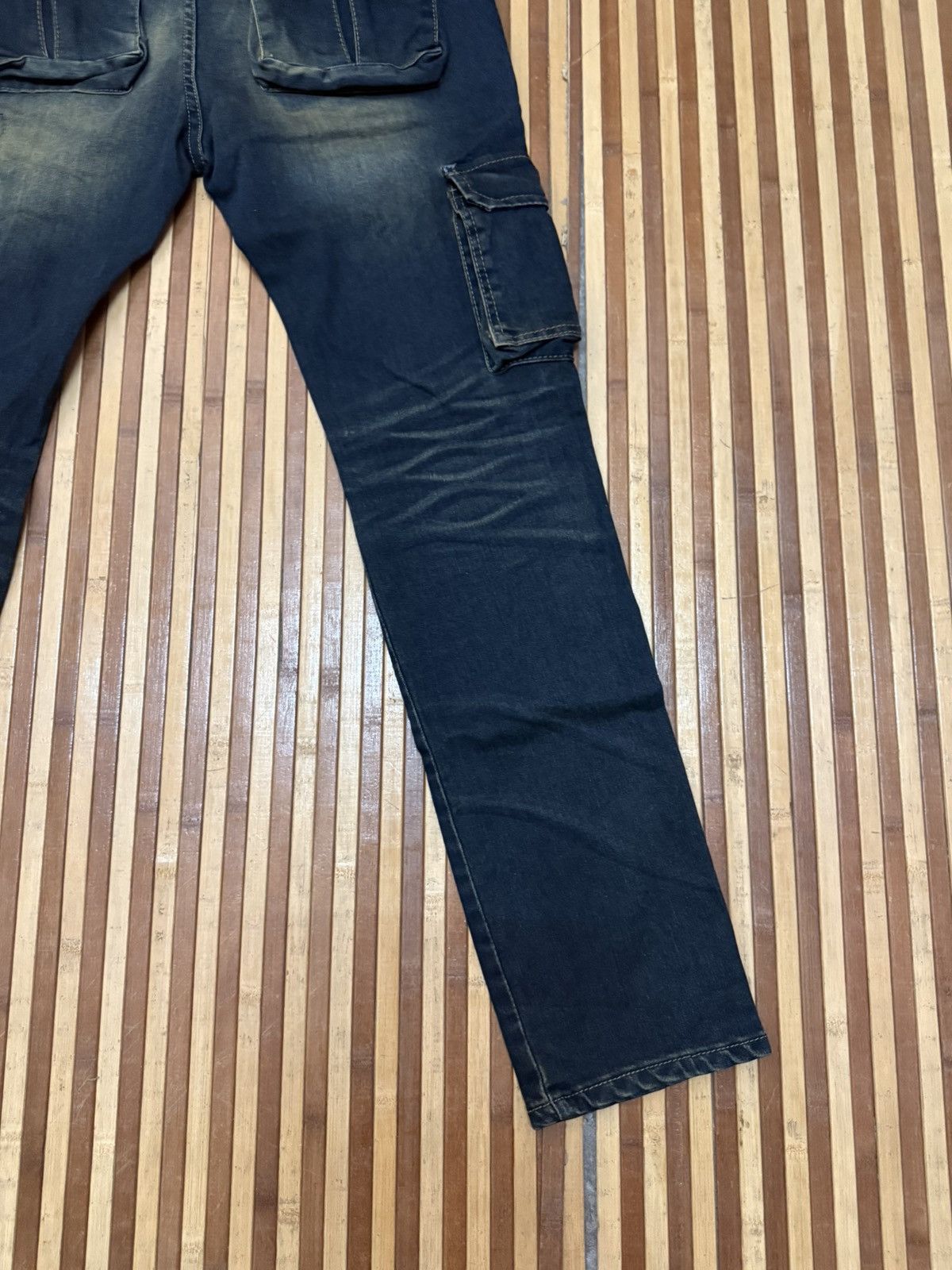 Japanese Brand Vintage The F&S Jeans Denim Cargo Pants 9 Bush Pocket W31X32 Size US 31 - 10 Thumbnail