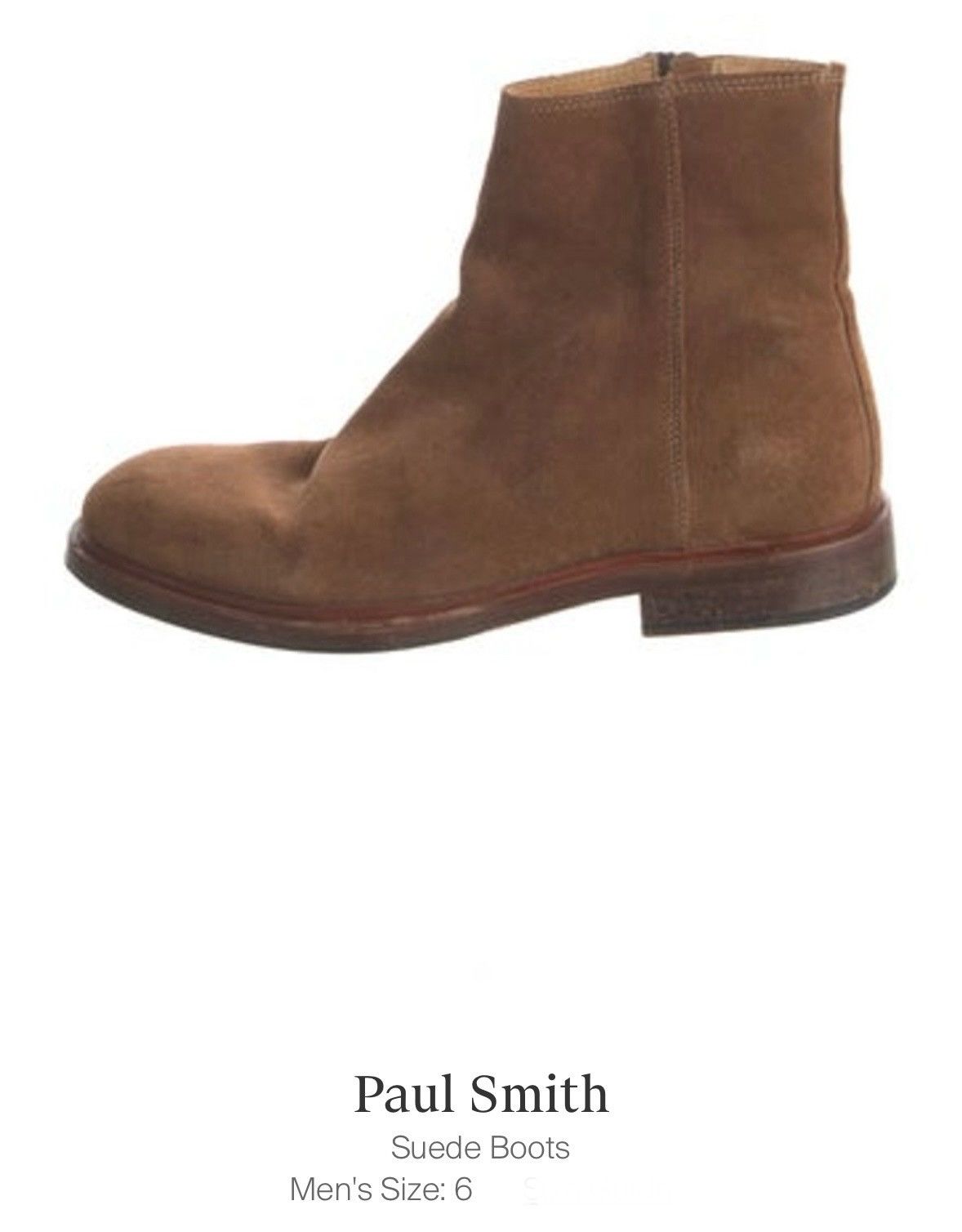Paul Smith Paul Smith suede side-zip ankle boot Size US 6 / EU 39 - 1 Preview