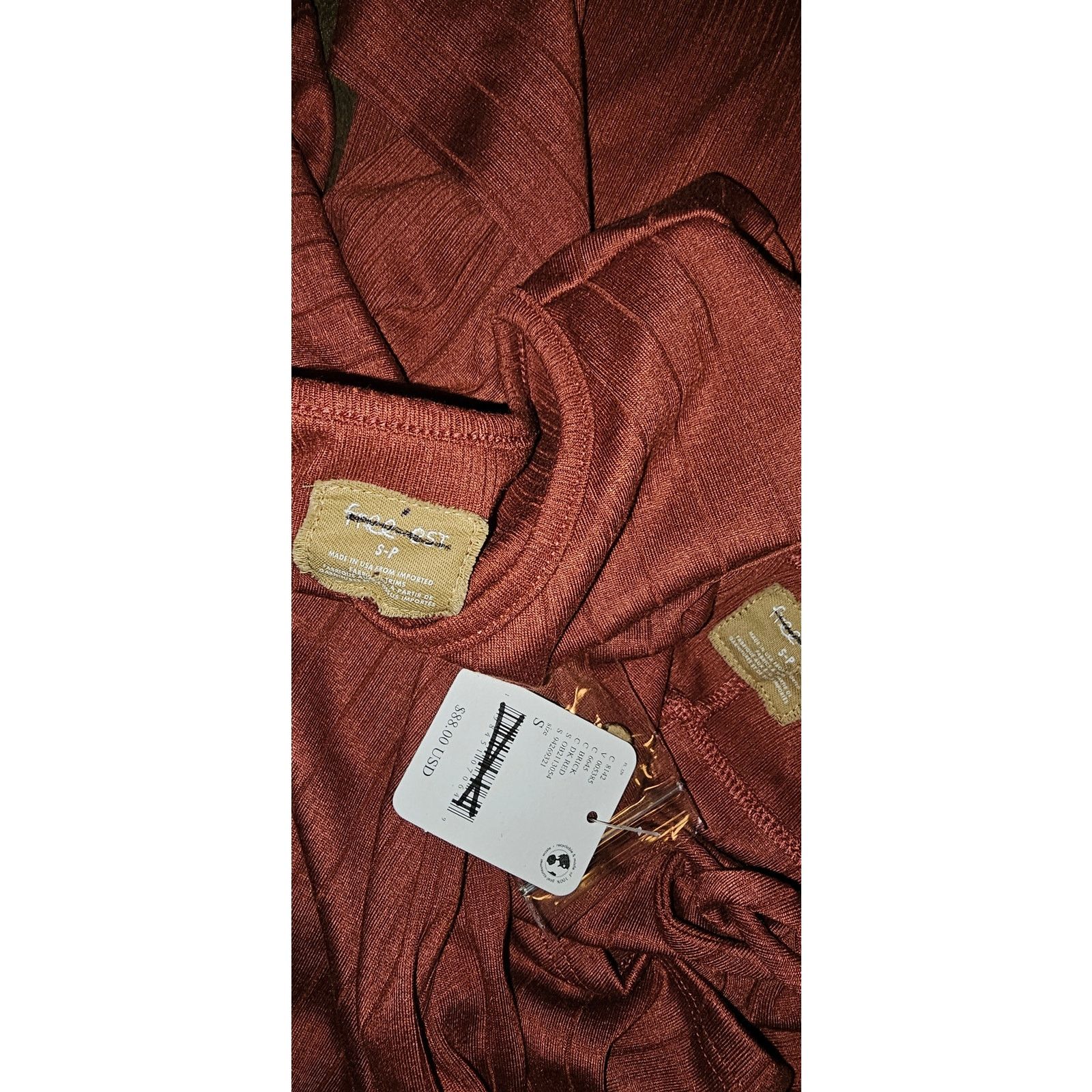 Free People New free-est Monica Cardigan Short Set $88 SMALL Brick Red Size 28" / US 6 / IT 42 - 7 Thumbnail