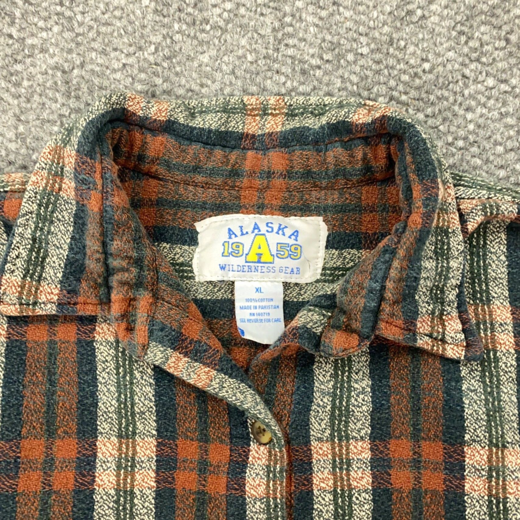 Vintage Alaska Womens Shirt XL Brown Plaid Button-Up 3/4 Sleeve Casual Shirt Top Size XL / US 12-14 / IT 48-50 - 3 Thumbnail