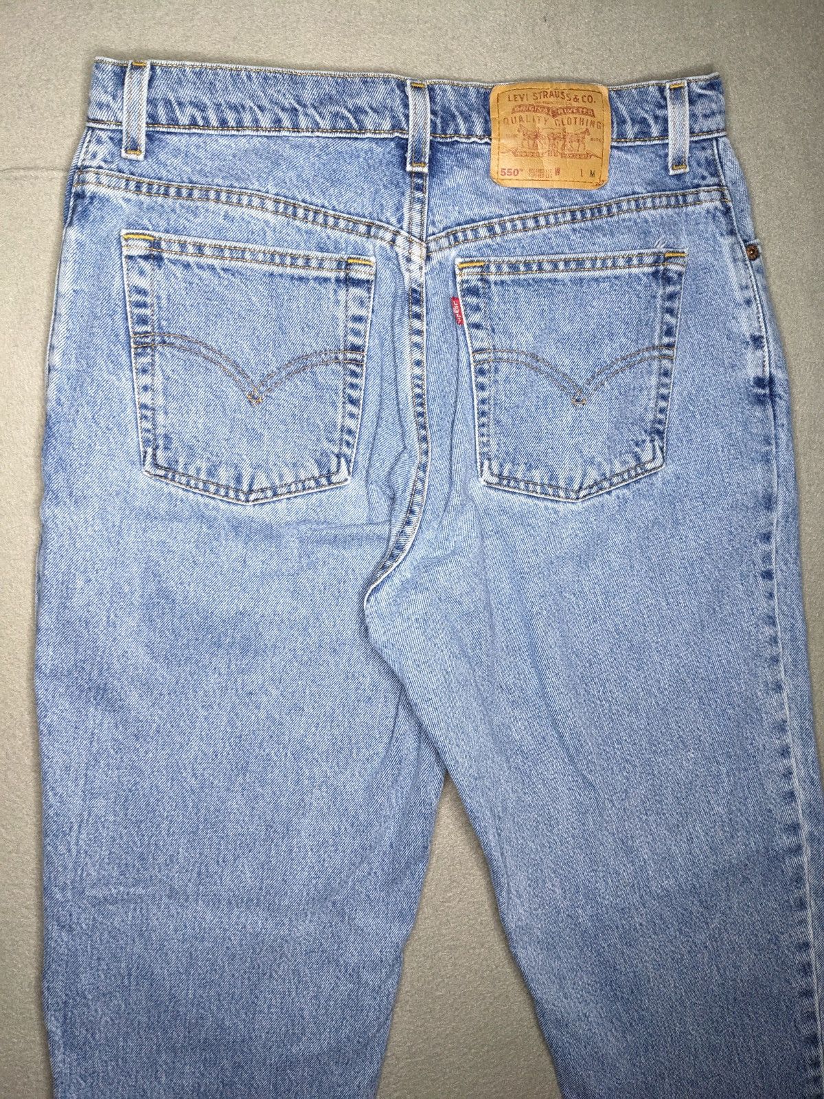 Levi's VTG 90s Levis Jeans 550 Made USA Womens 32x30 Denim Relaxed Size 32" / US 10 / IT 46 - 5 Thumbnail
