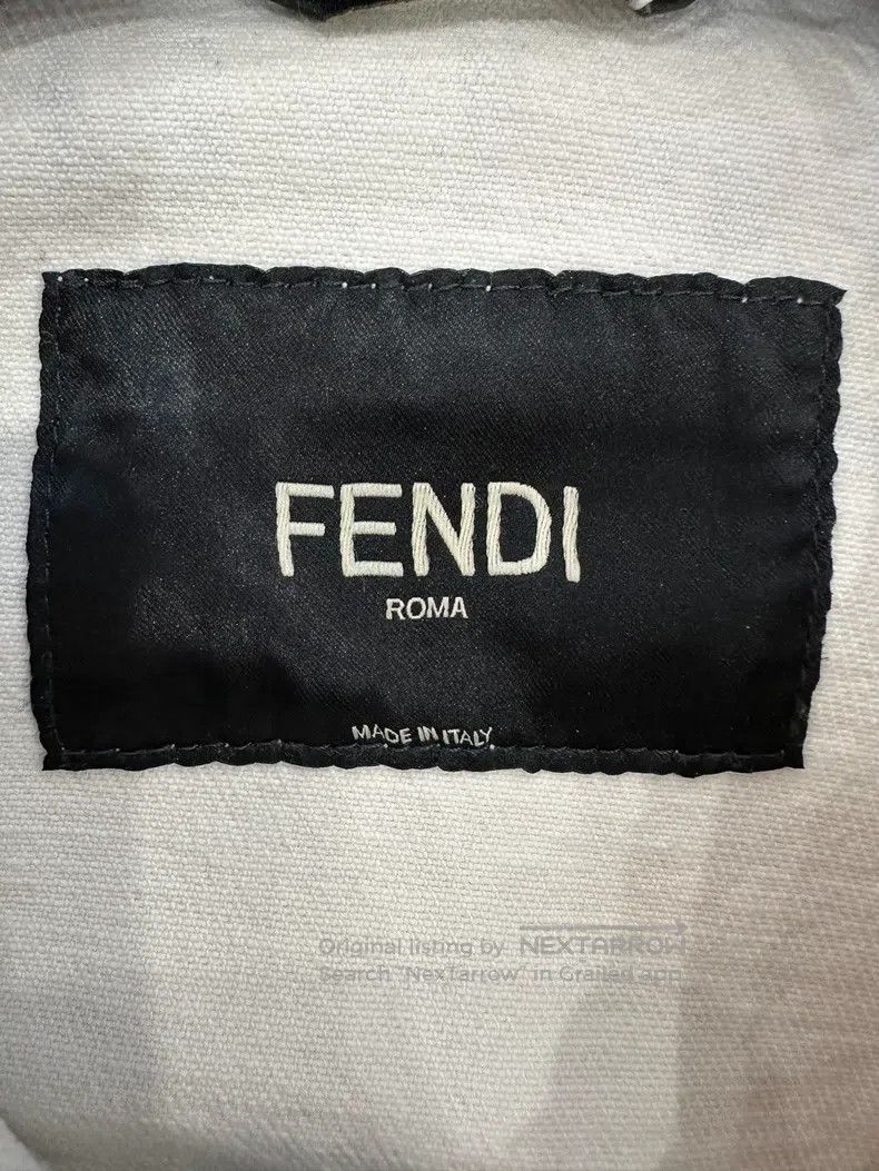 Fendi Fendi Smudged Old Flower Double F Denim Men's Jacket Size US M / EU 48-50 / 2 - 6 Thumbnail