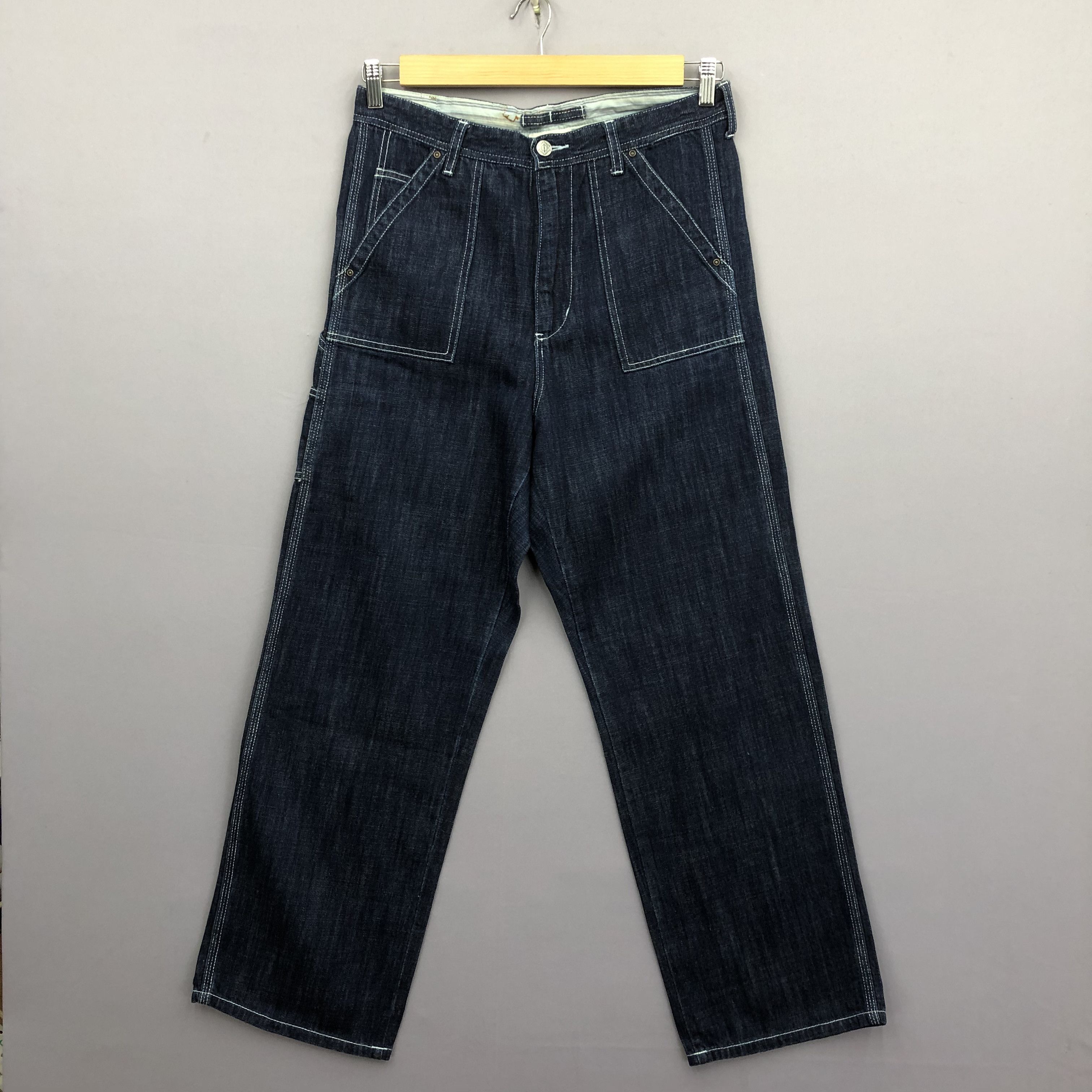 JNCO Crazy 90s Jnco Style Baggy Jeans Multipocket Carpenter Denim Size US 32 / EU 48 - 2 Thumbnail