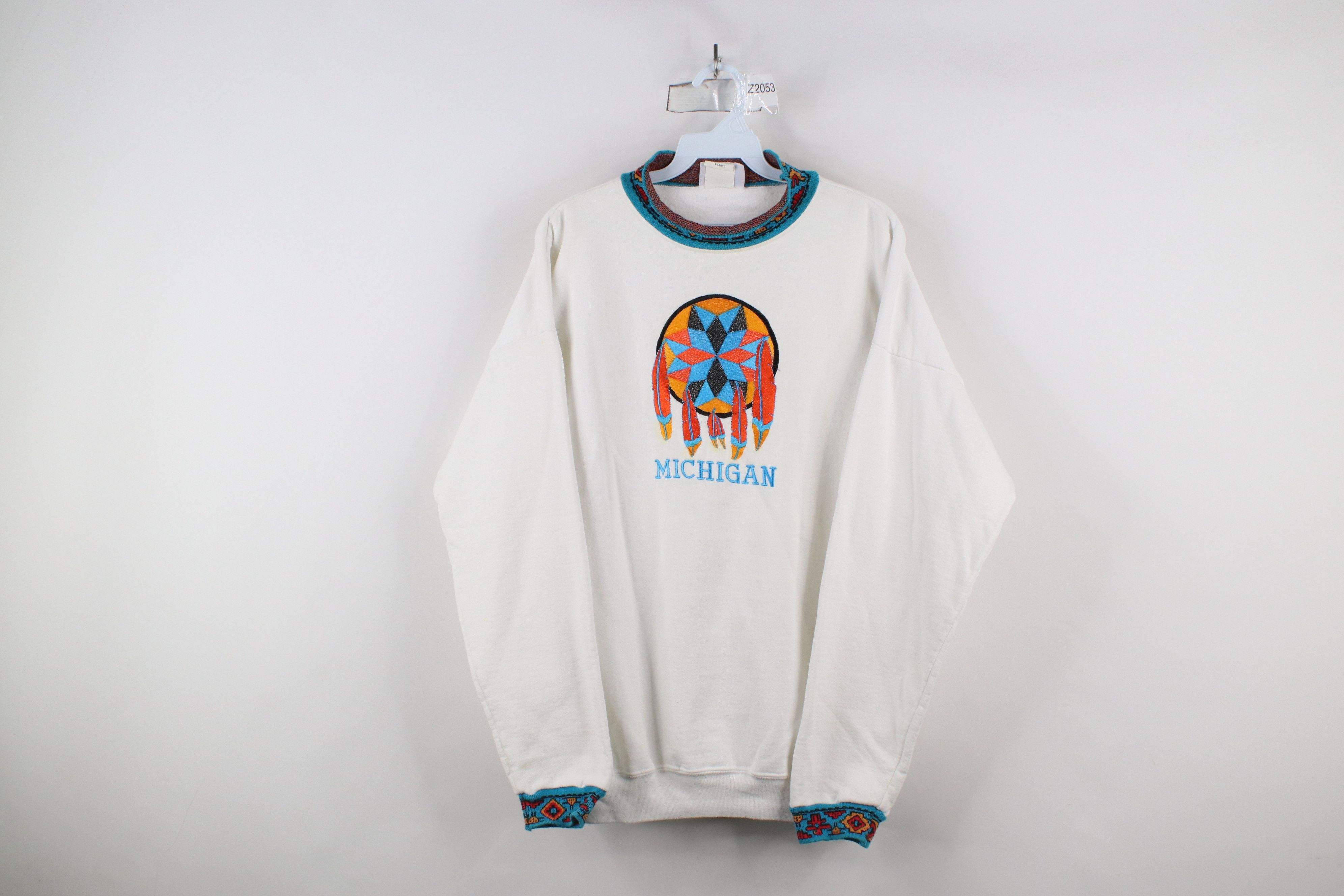 Vintage Vintage 90s Streetwear Michigan Southwestern Sweatshirt USA Size XL / US 12-14 / IT 48-50 - 1 Thumbnail