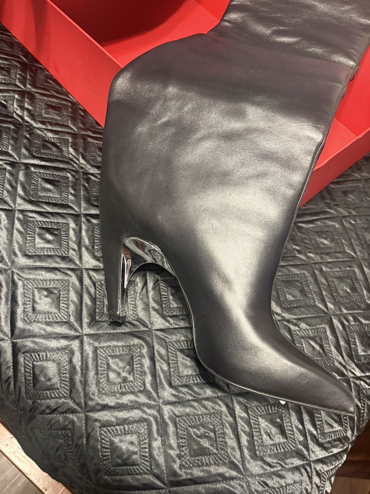 Alexander McQueen Alexander McQueen over the knee armadillo boots Size US 8 / IT 38 - 9 Thumbnail
