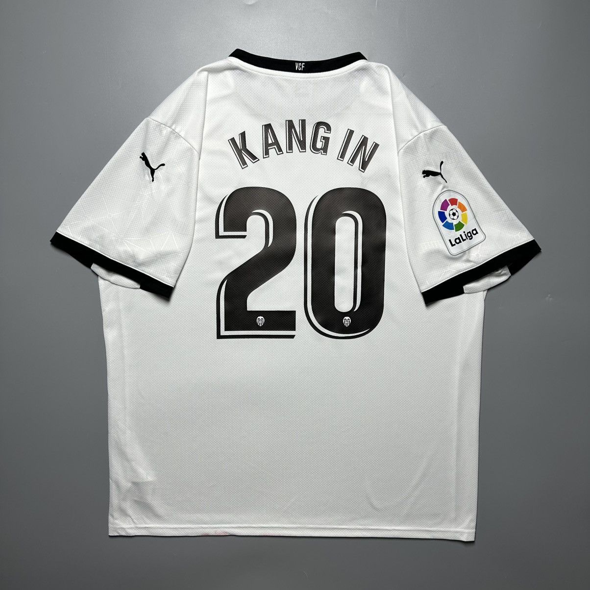 Puma VALENCIA PUMA 2020/2021 FOOTBALL HOME JERSEY #20 KANG IN Size US XXL / EU 58 / 5 - 1 Thumbnail