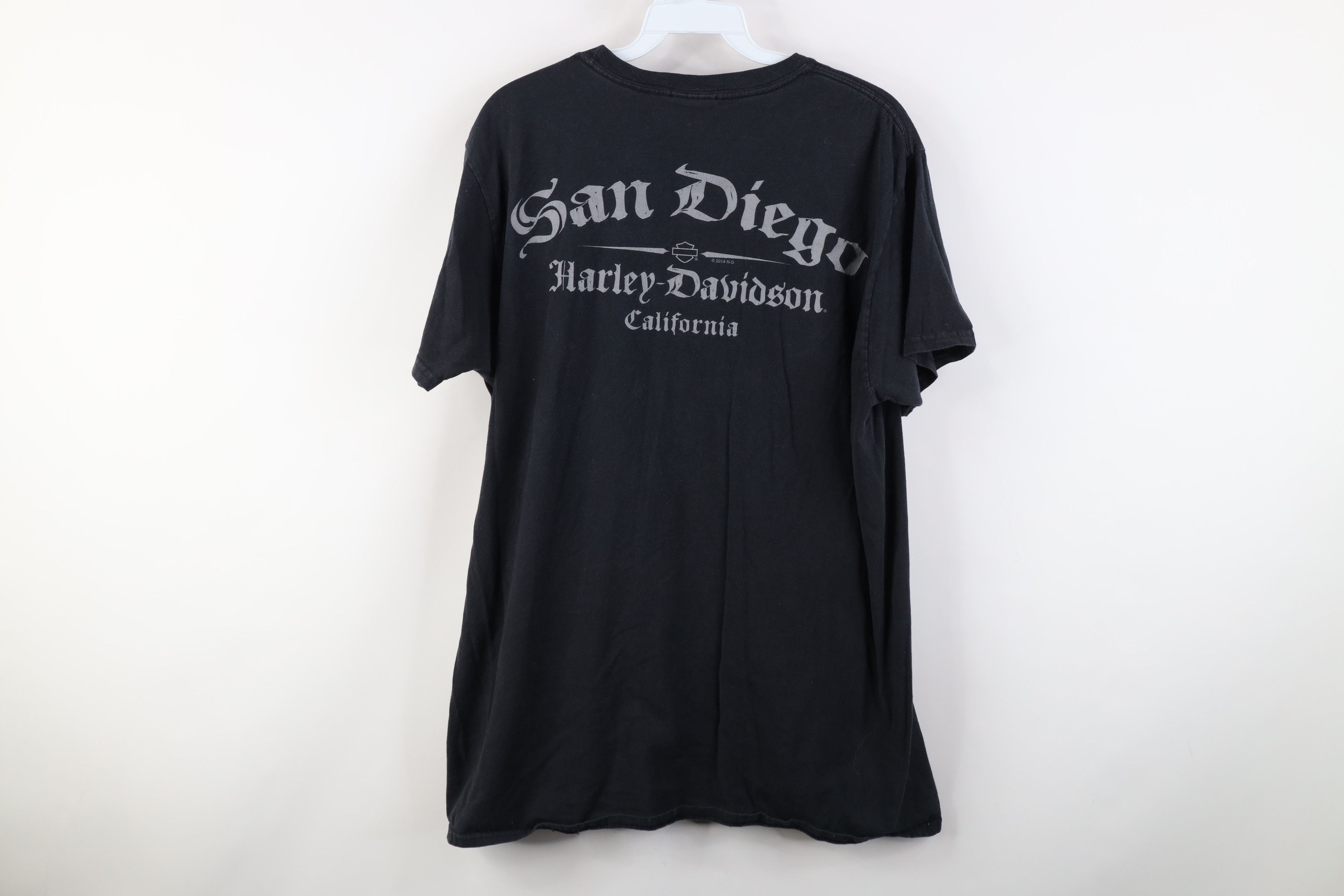 Harley Davidson Vintage Y2K Harley Davidson Spell Old English T-Shirt Black Size US L / EU 52-54 / 3 - 11 Thumbnail