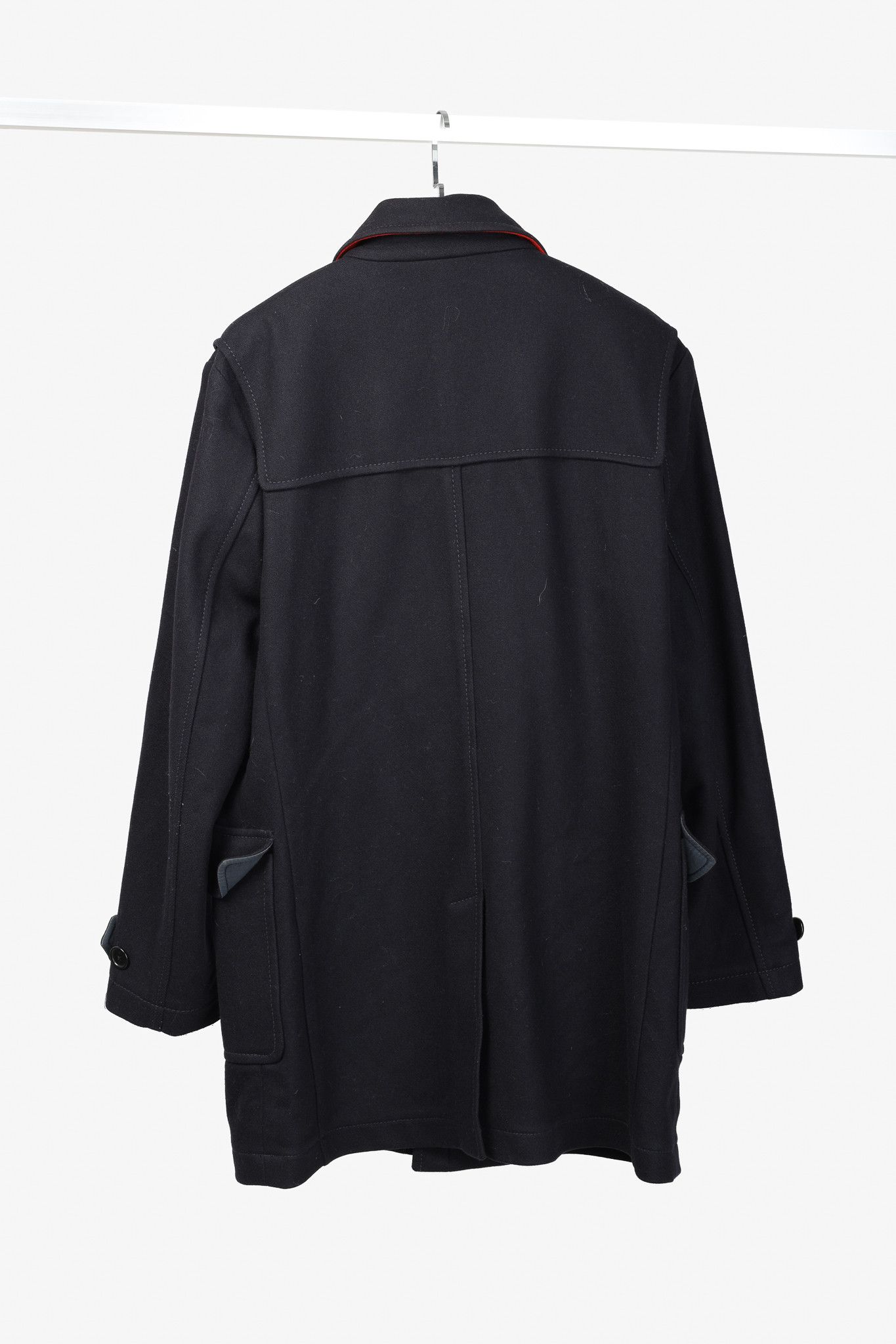 Paul Smith PS Paul Smith AW/11 Navy Wool Toggle Overcoat Size US XL / EU 56 / 4 - 3 Thumbnail