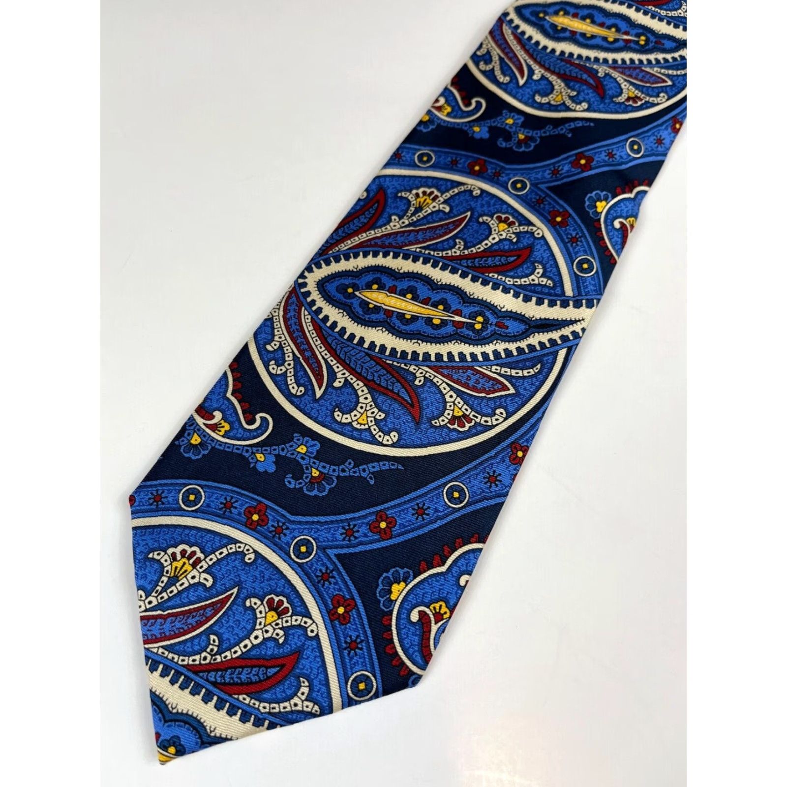 Ralph Lauren VINTAGE Men’s Lauren Ralph Lauren Silk Tie Paisley Handmade Size ONE SIZE - 4 Thumbnail