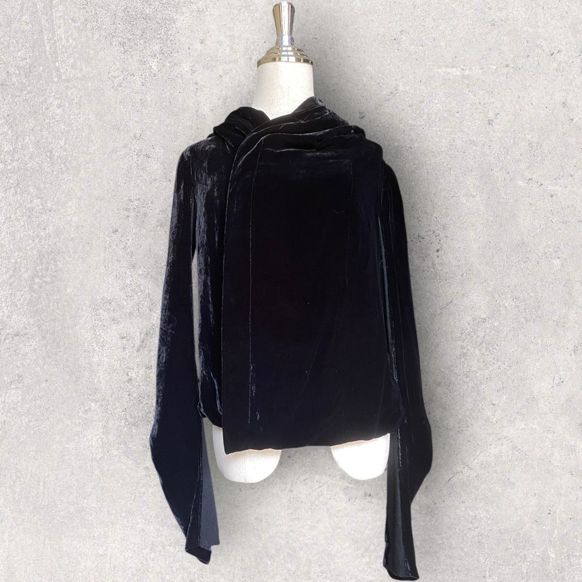 Rick Owens Rick Owens Main Line Velvet Hoodie Size M / US 6-8 / IT 42-44 - 2 Thumbnail