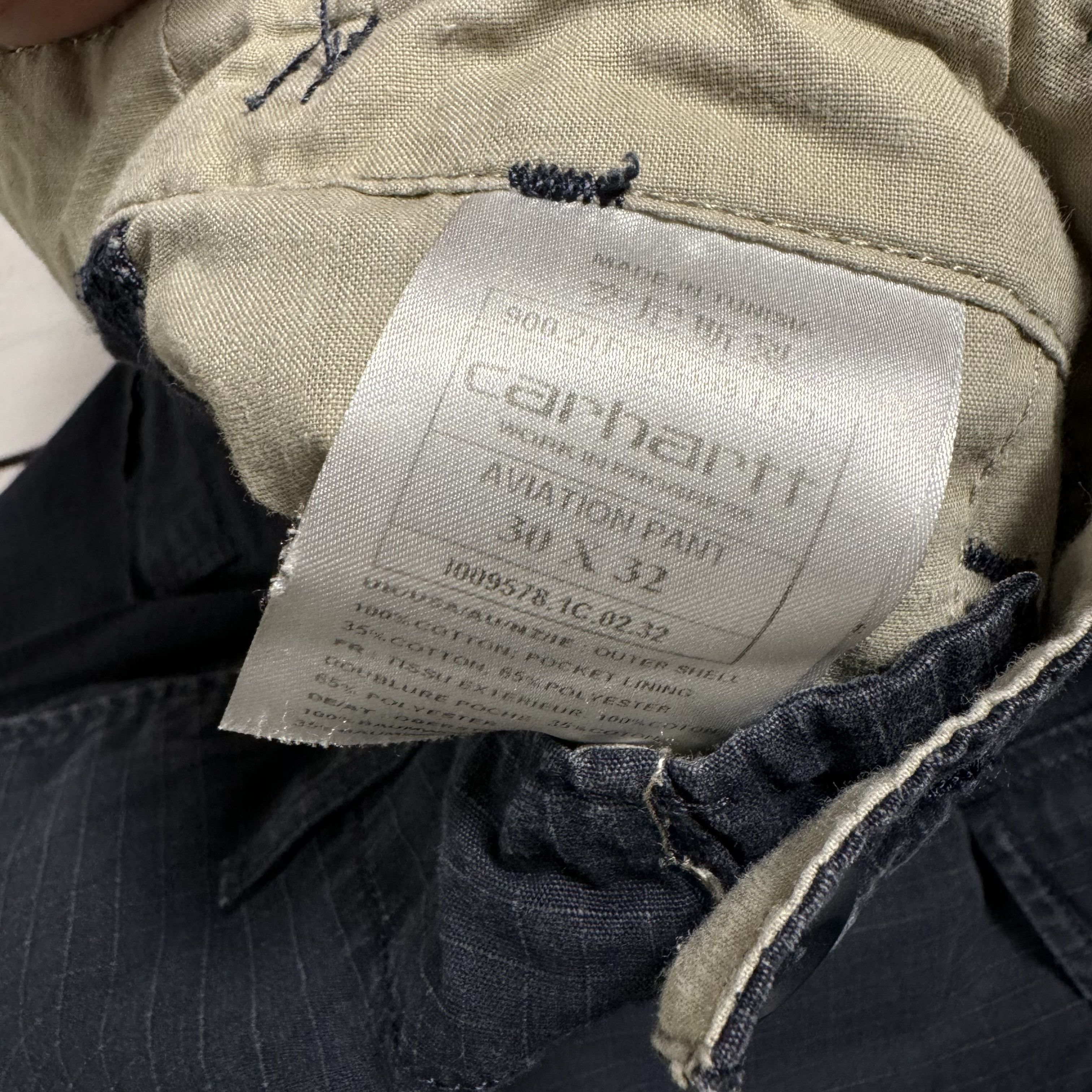Carhartt × Carhartt Wip × Vintage CARHARTT WIP AVIATION PANT CARGO VINTAGE WORK SKATE WEAR Size US 30 / EU 46 - 10 Thumbnail
