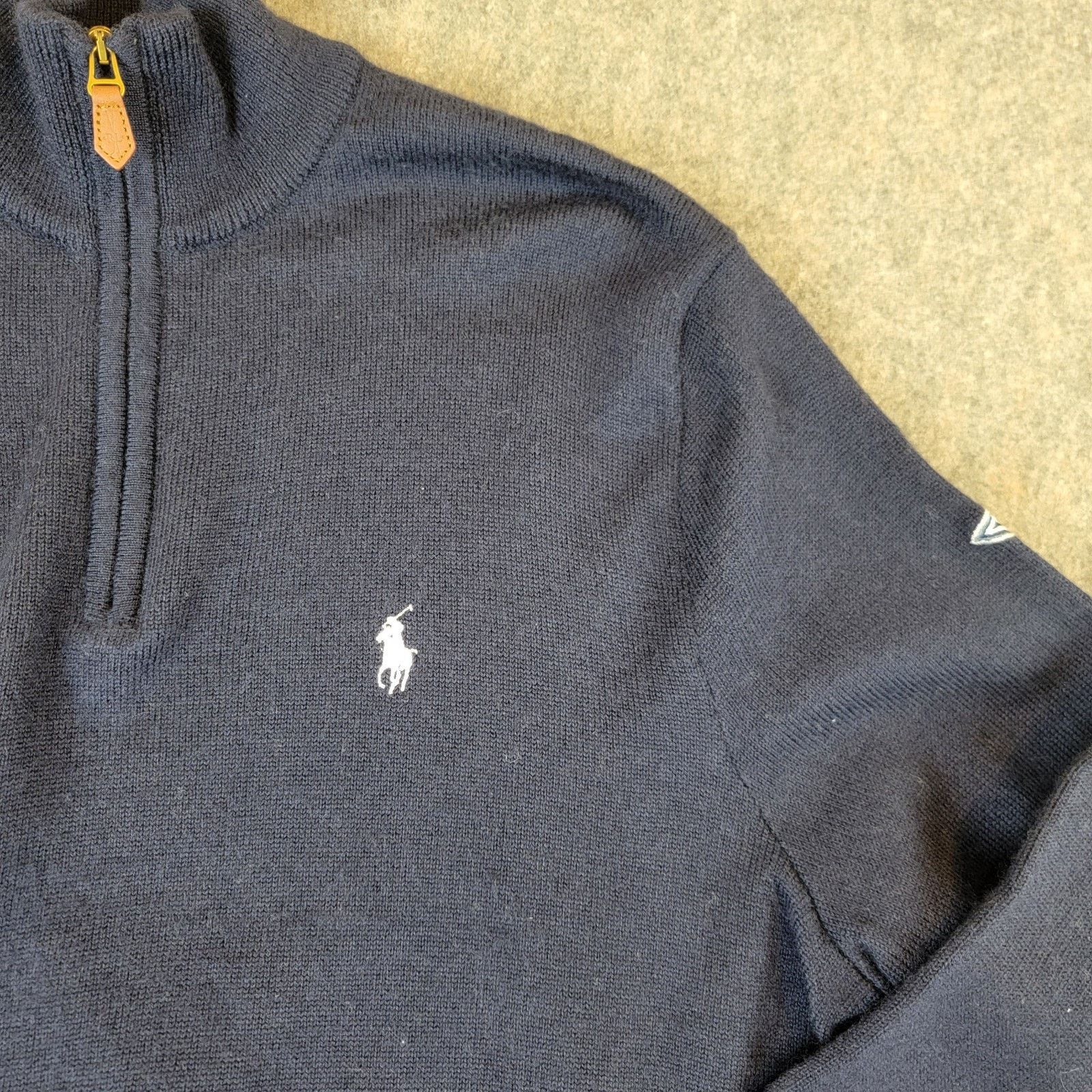 Polo Ralph Lauren Vintage Polo Ralph Lauren Sweater Merino Wool 1/4 Zip Knit Size US L / EU 52-54 / 3 - 10 Thumbnail