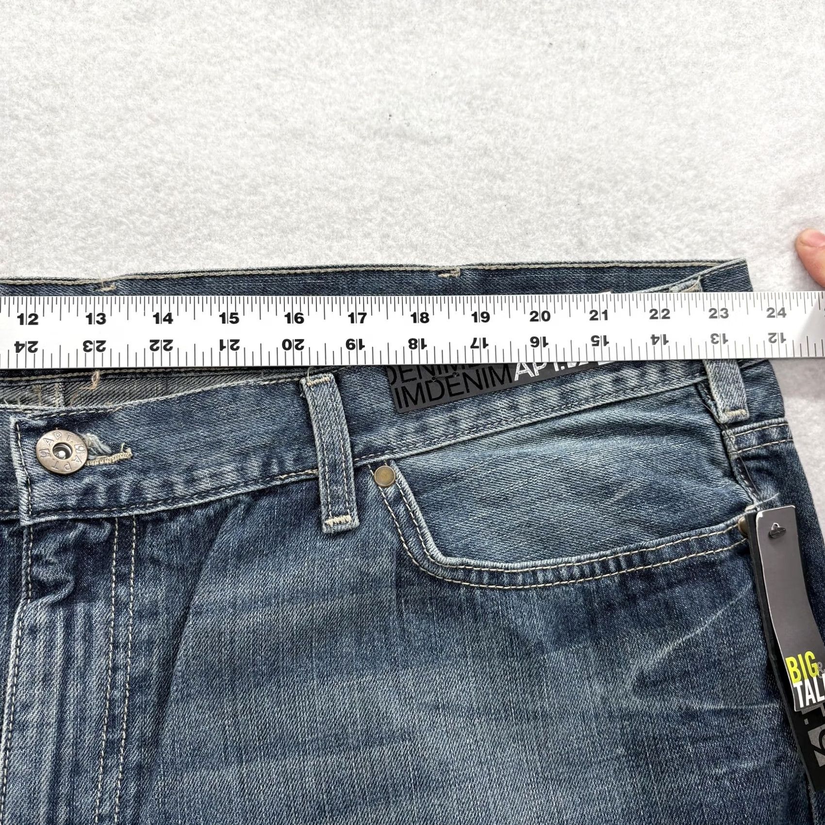 Apt. 9 Apt. 9 Jeans Straight Fit Big & Tall 48x30 Mens Blue Denim NWT Pants Size US 32 / EU 48 - 7 Thumbnail