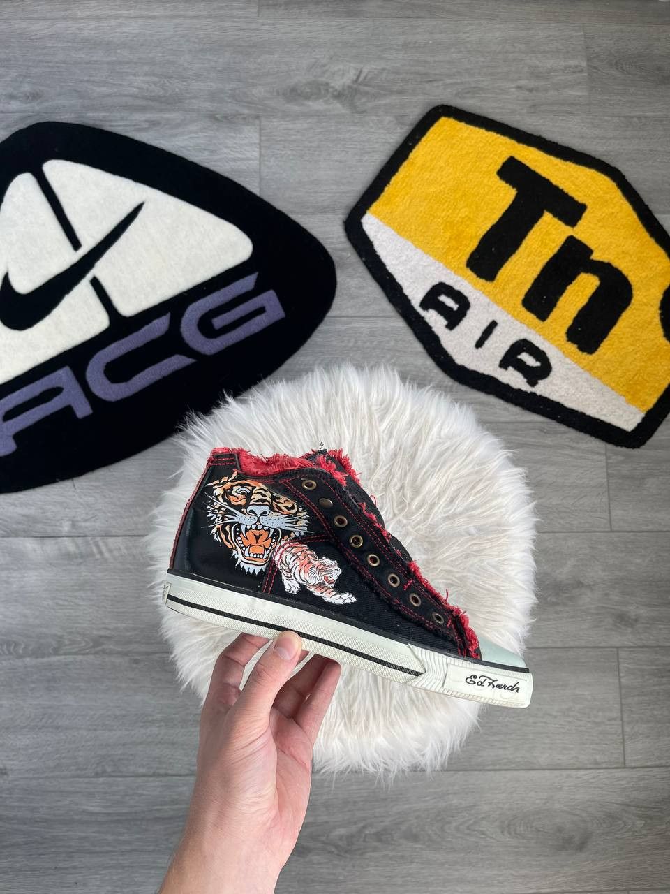 Christian Audigier × Ed Hardy × Vintage Mens Vintage Ed Hardy sneakers shoes tiger dragon y2k rare Size US 8 / EU 41 - 1 Thumbnail