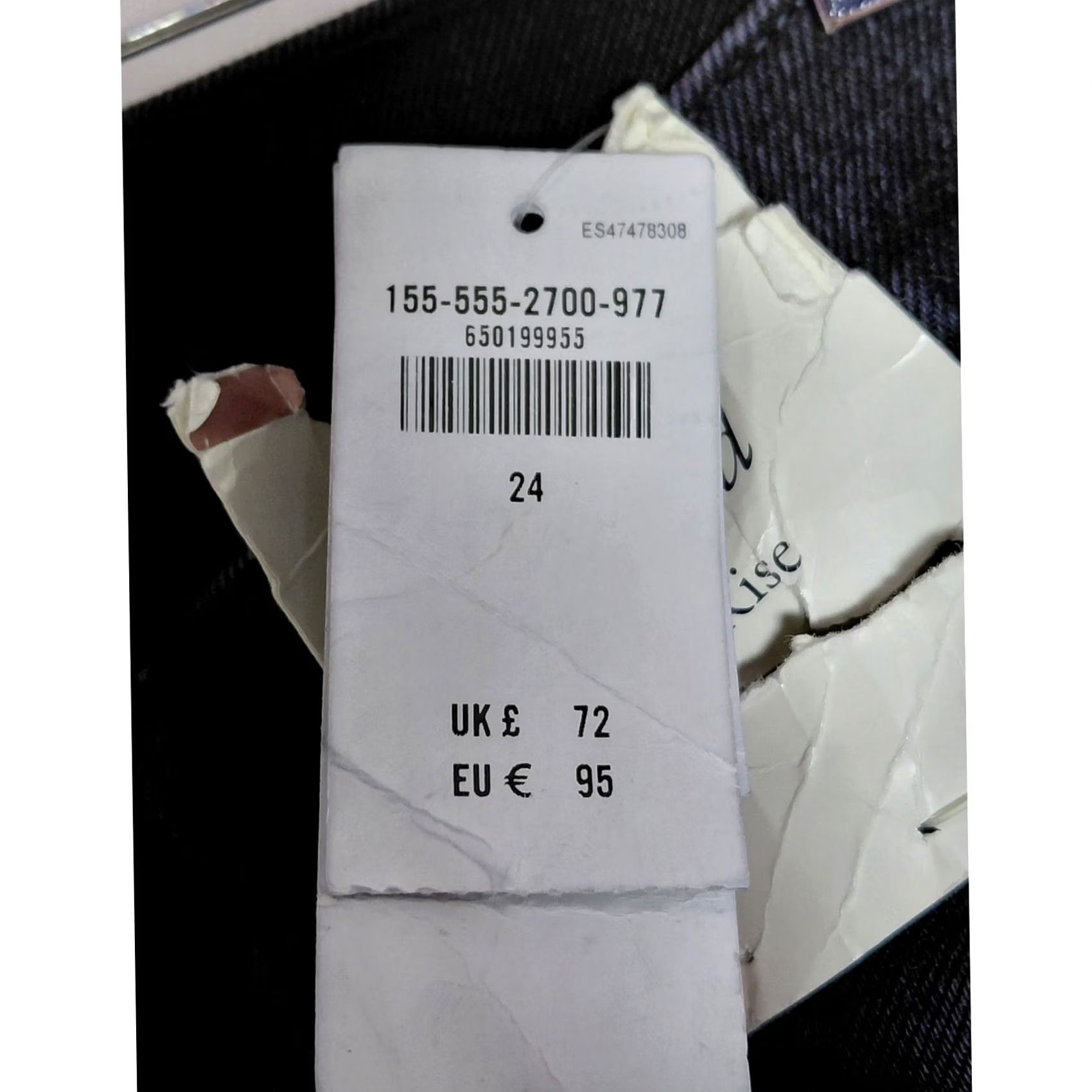 Abercrombie & Fitch Abercrombie & Fitch The Dad High Rise Jeans Solid Denim Women Size 24 Black Size 42" / US 20 - 6 Thumbnail