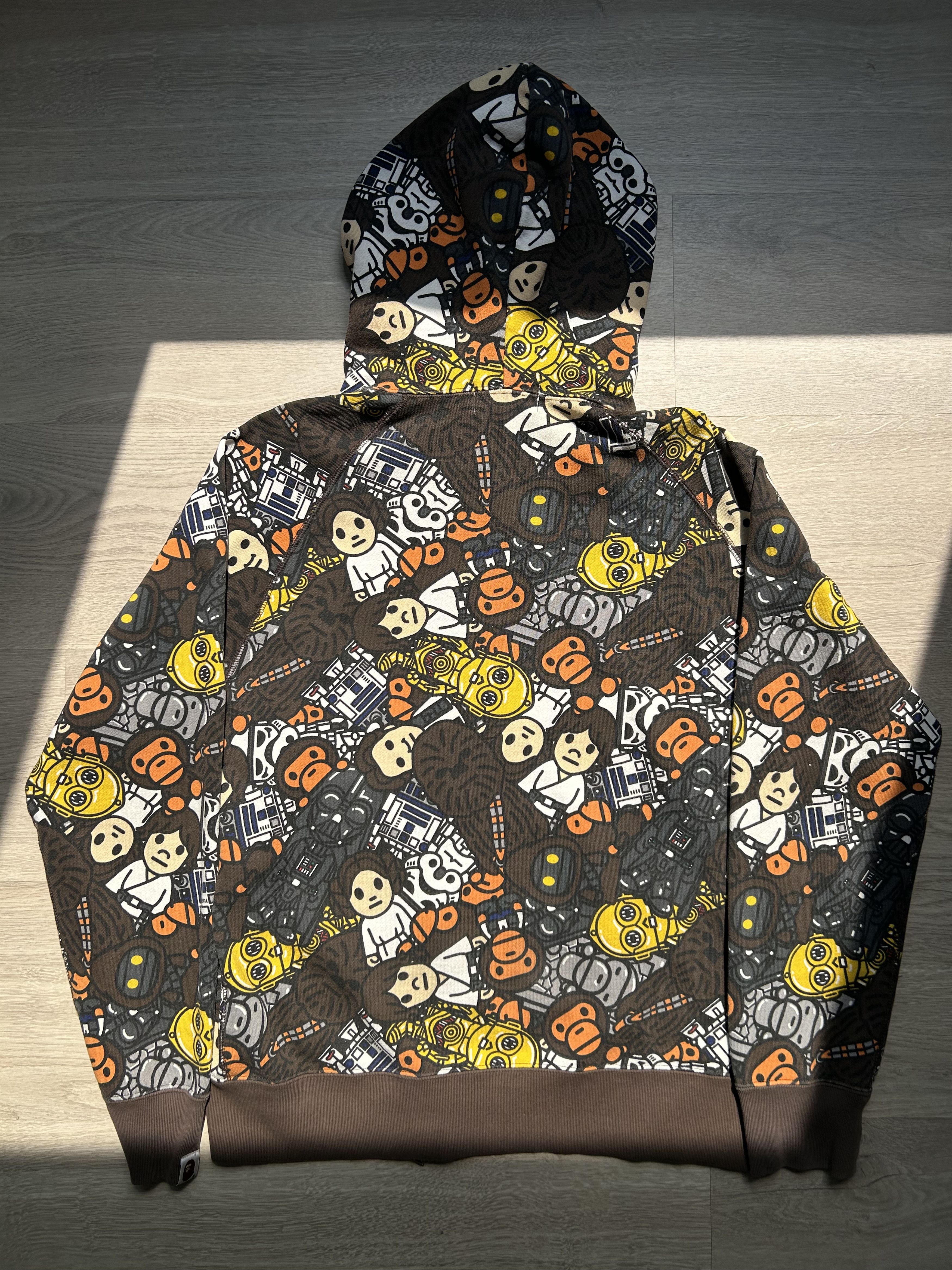 Bape A Bathing Ape x Star Wars Milo full zip hoodie [Size M] Size US M / EU 48-50 / 2 - 8 Thumbnail