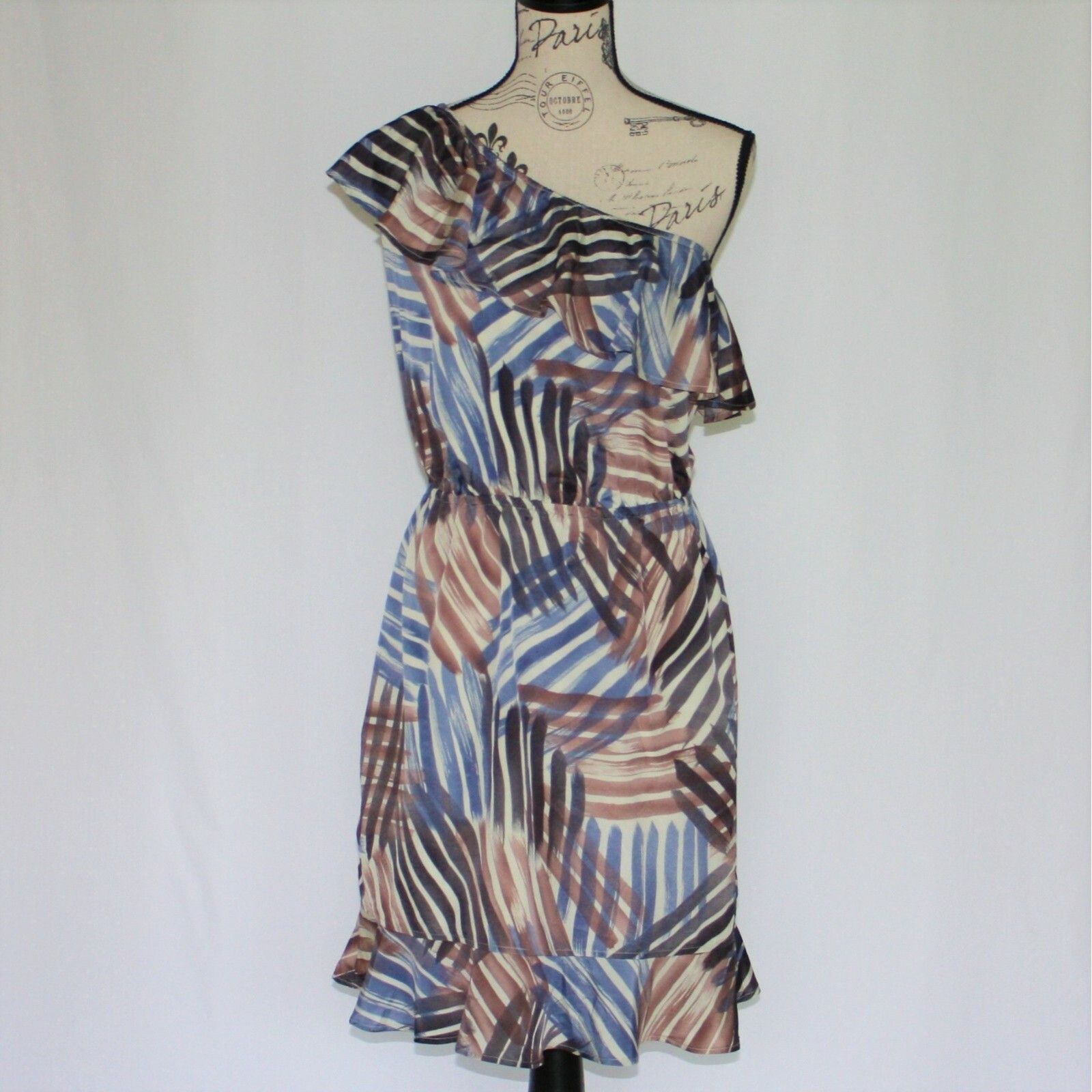 Banana Republic One Shoulder Ruffle Flounce Dress in size US 10 NWOT $99 Size L / US 10 / IT 46 - 9 Thumbnail