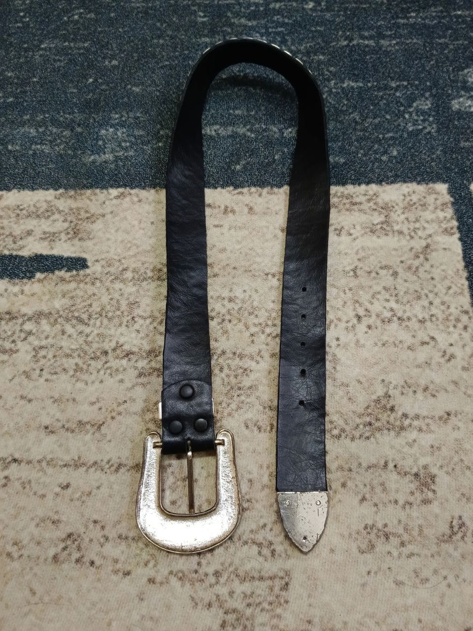 Leather STUDDED SWAROVSKI UNBRAND LEATHER BELT Size ONE SIZE - 3 Thumbnail