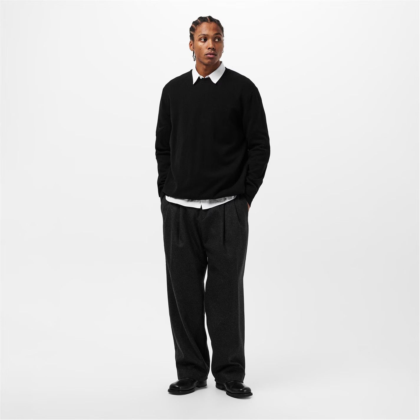 Comme des Garcons SHIRT o1g2r1mq0426 Wool Jumper in Black Size US S / EU 44-46 / 1 - 5 Thumbnail