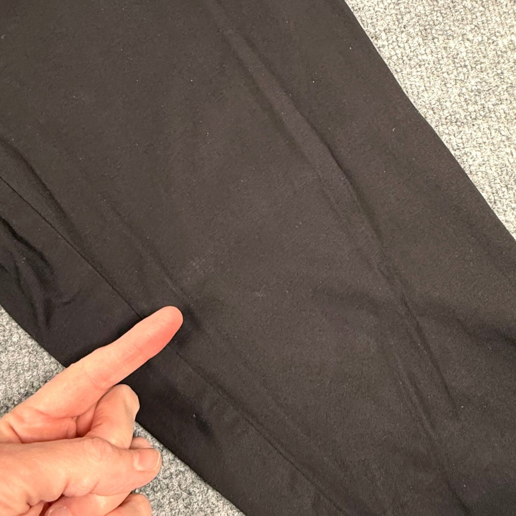 Talbots Talbots Petite Perfect Skimmer Capri Pants Black Button Hem Mid Rise 33 in 20 in Inseam Cotton Spandex Twill Casual Workwear Womens Pants Size 32" / US 10 / IT 46 - 7 Thumbnail