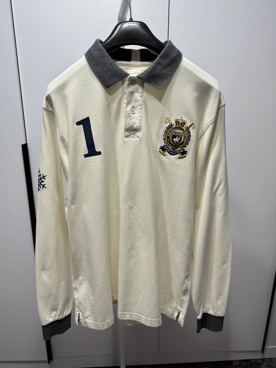 Hackett Hackett London Rugby Shirt Snow Polo Team Size US L / EU 52-54 / 3 - 1 Thumbnail