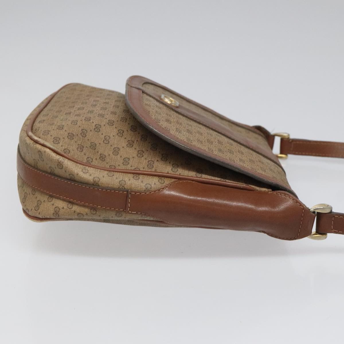 Gucci GUCCI Micro GG Canvas Shoulder Bag Pvc Beige Size ONE SIZE - 4 Thumbnail