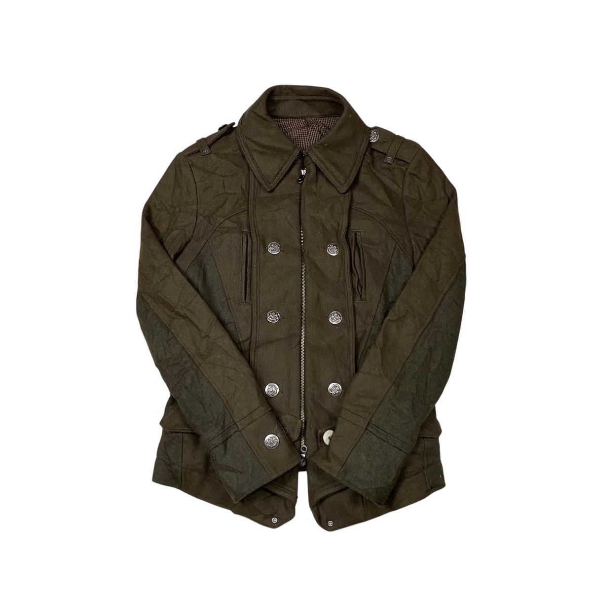 If Six Was Nine × Le Grande Bleu (L.G.B.) × PPFM PPFM Napoleon Wool Military Jacket Size US M / EU 48-50 / 2 - 7 Thumbnail