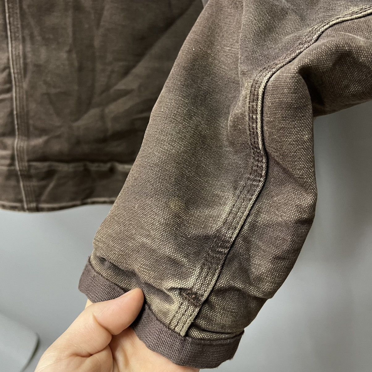 Carhartt Carhartt Sandstone Barlett Jacket Vintage Sherpa Brown faded Size US XL / EU 56 / 4 - 20 Thumbnail