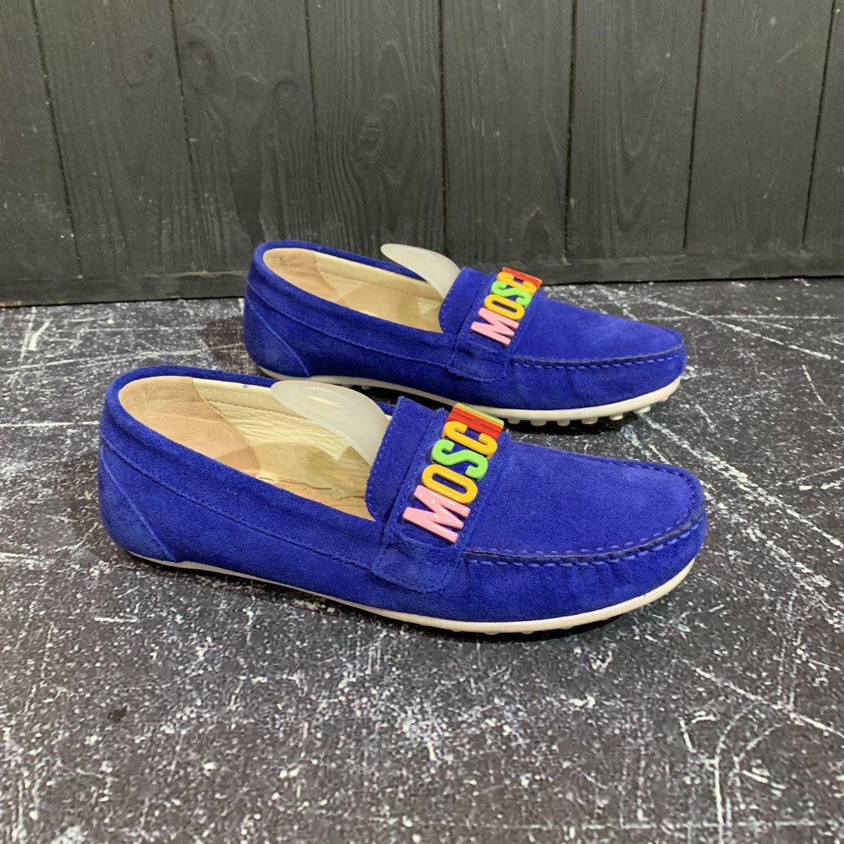 Moschino Moschino Blue Suede Moccasins Loafers Size 35 EU 22 CM Size US 5 / IT 35 - 4 Thumbnail