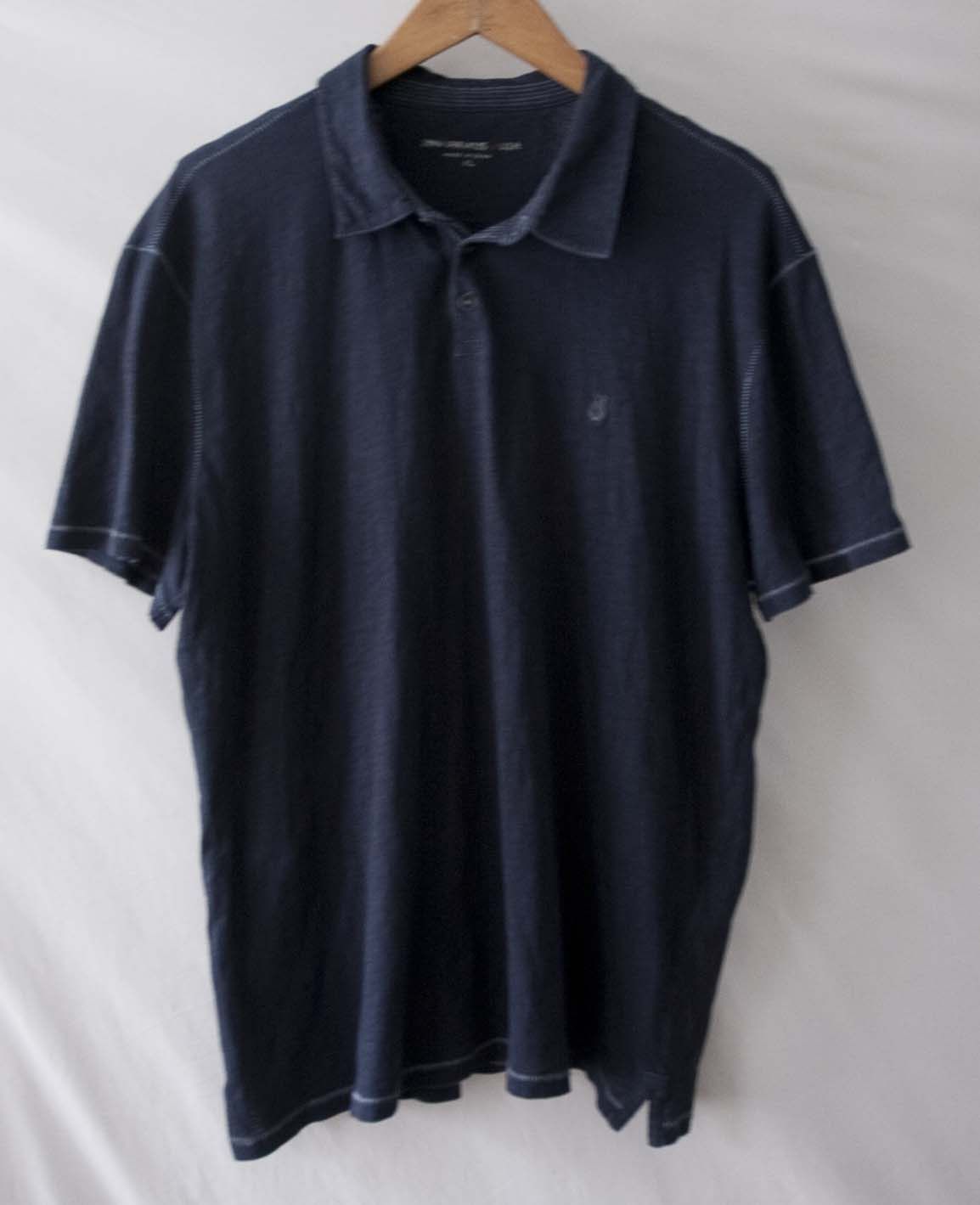 John Varvatos John Varvatos Polo Shirt Size XL Dark Blue Size US XL / EU 56 / 4 - 4 Thumbnail