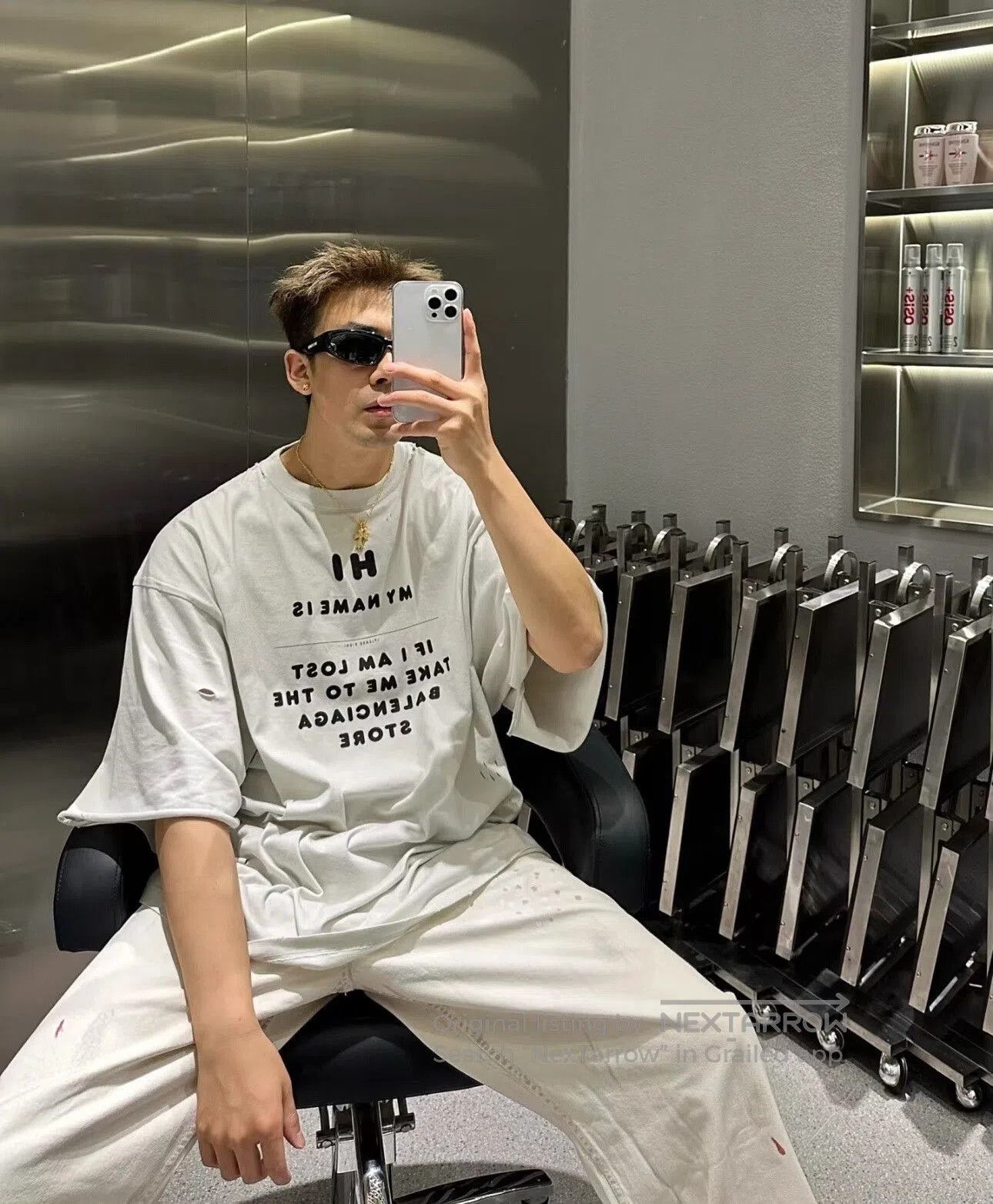 Balenciaga balenciaga my name is wide fit t-shirt. Size US S / EU 44-46 / 1 - 9 Thumbnail