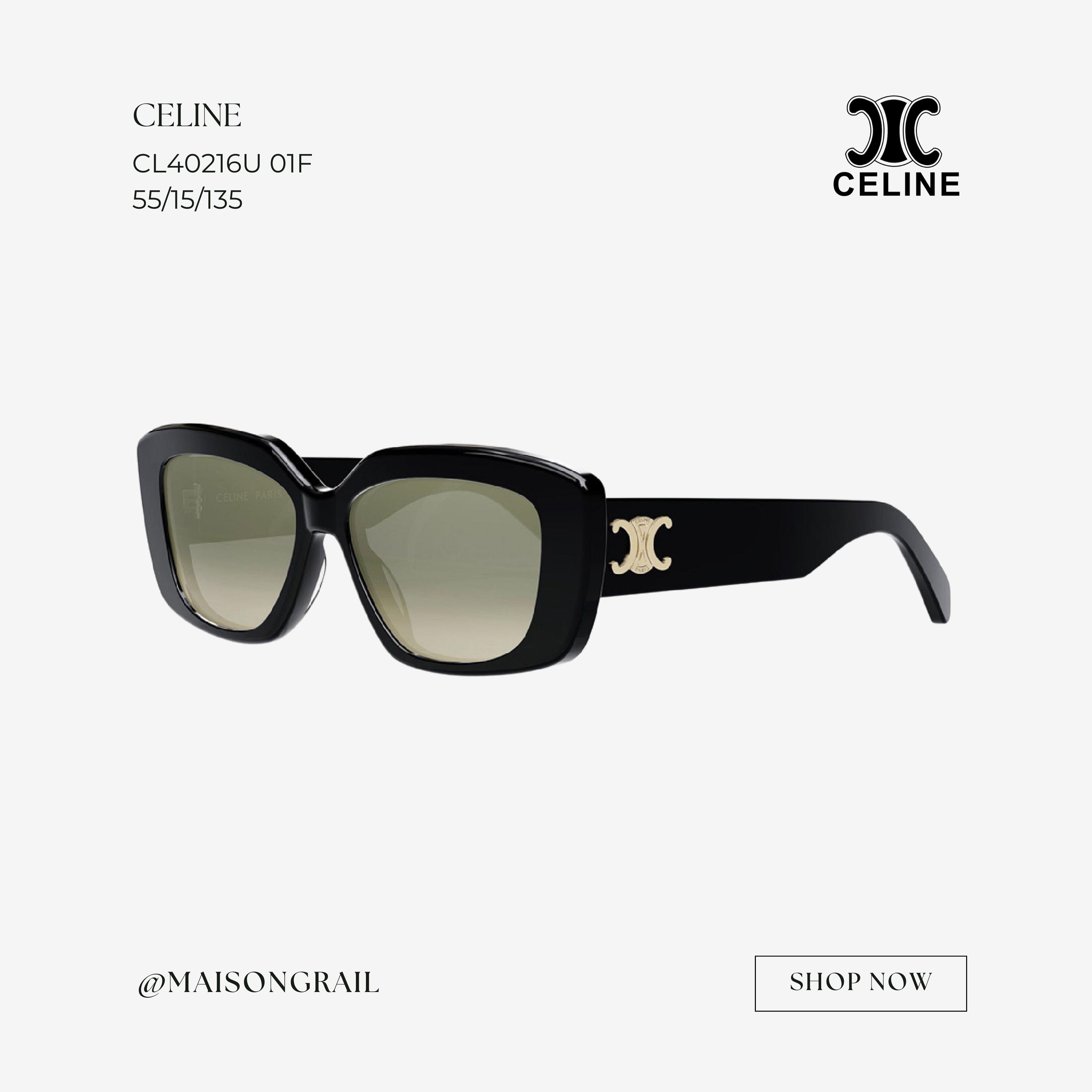 Celine CELINE CL40216U 01F SUNGLASSES Size ONE SIZE - 1 Thumbnail