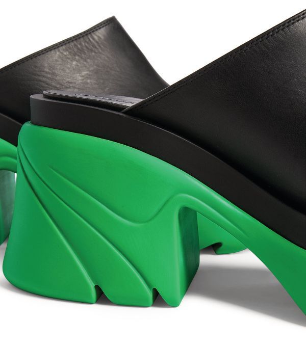Bottega Veneta o1bcso1str0924 Flash in Green/Black Size US 8 / IT 38 - 6 Thumbnail